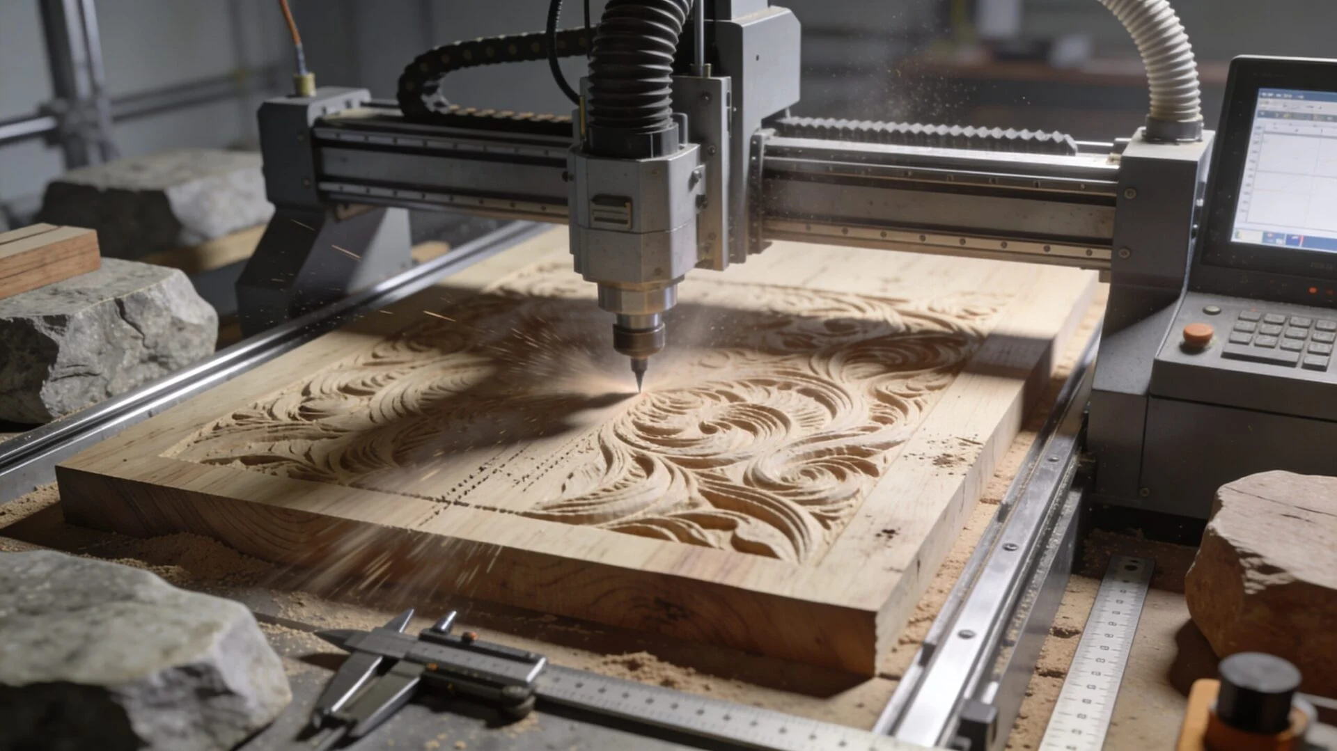 3D Carving CNC Router for Intricate Molds and Shapes