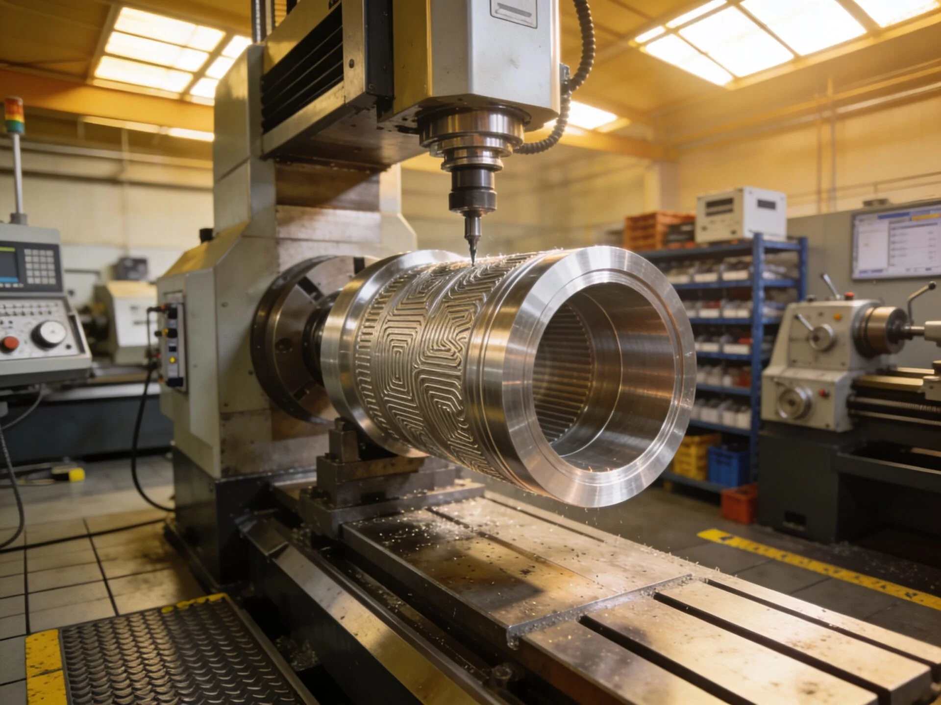 4-axis CNC router multi-face machining in production