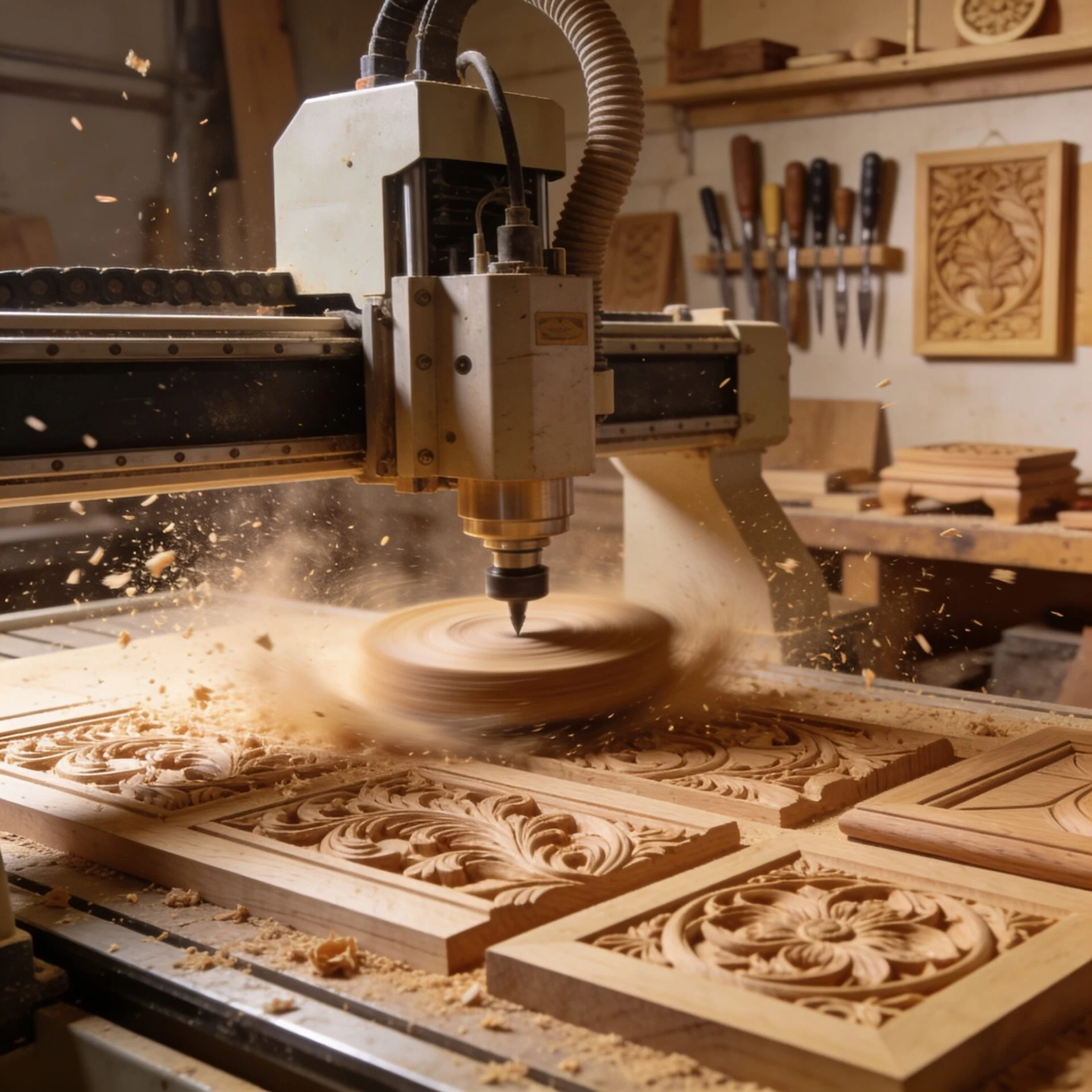 4-Axis Rotary CNC Router for Multi-Face Machining