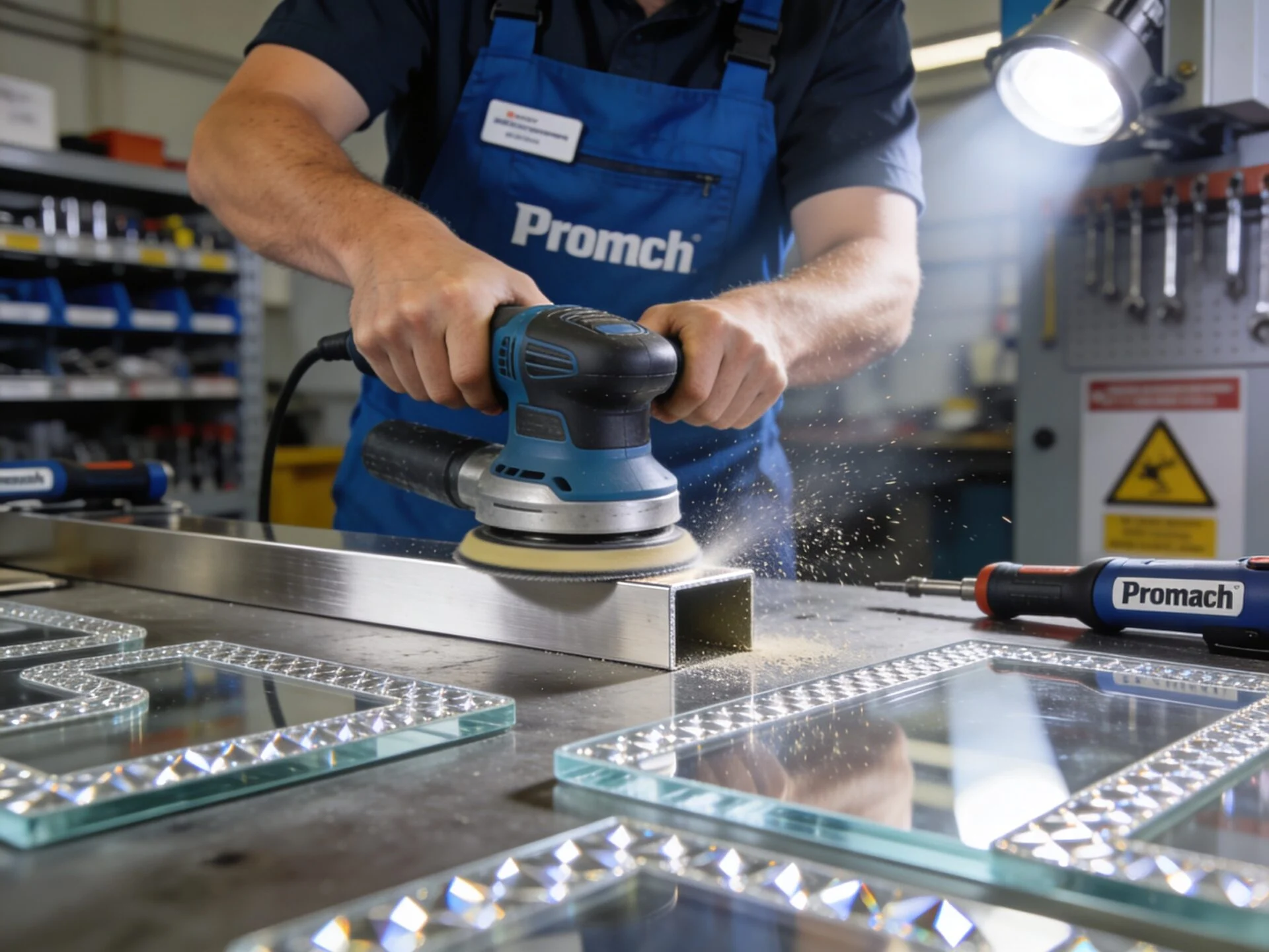 Acrylic finishing and signage assembly