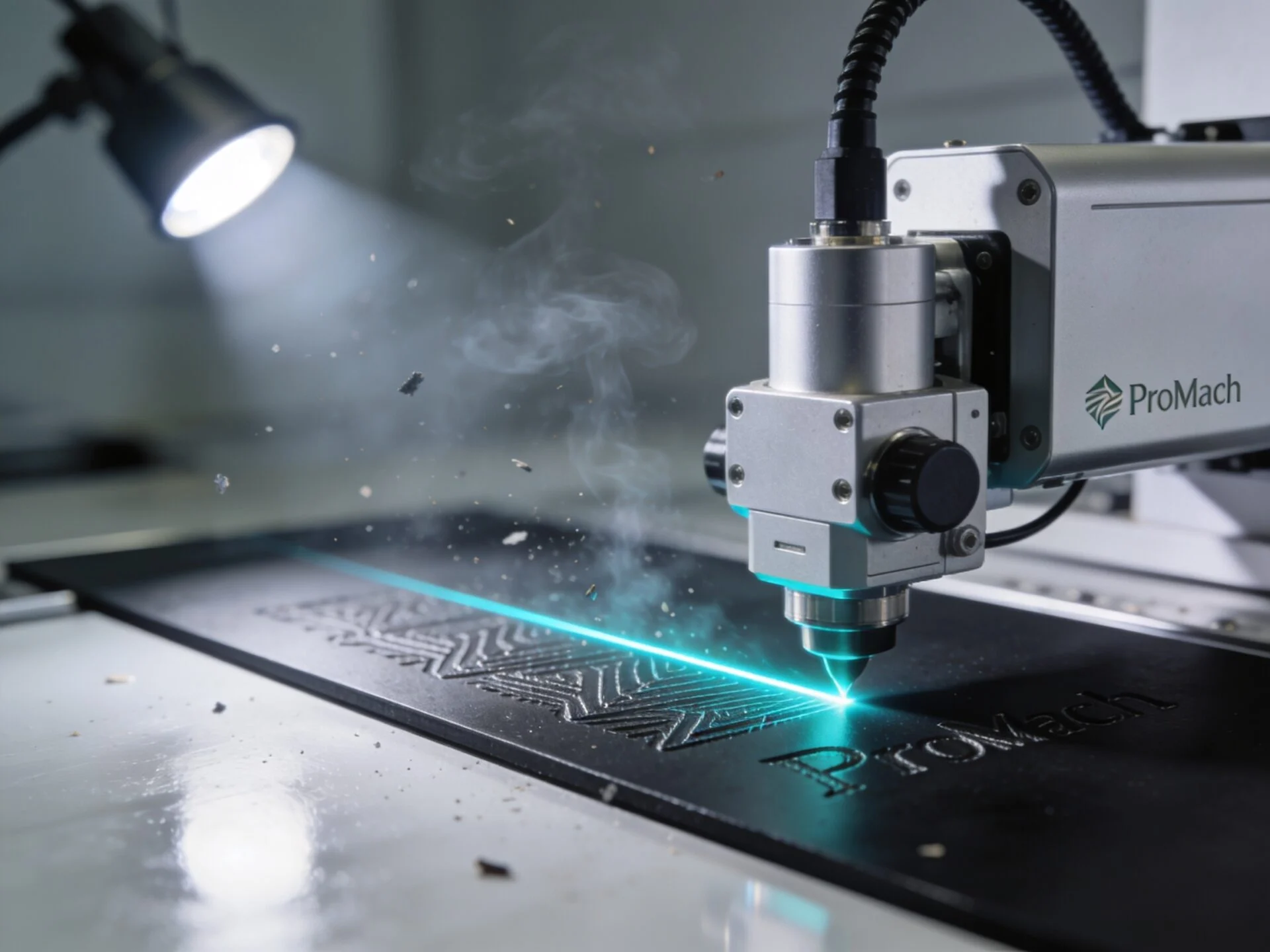 Active laser engraving process