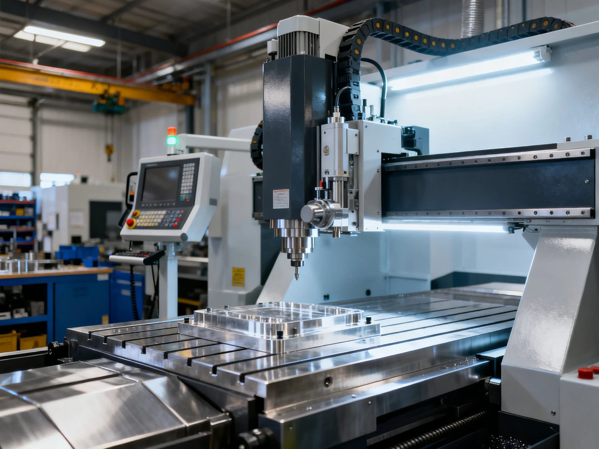 Advanced CNC Milling Machine in Manufacturing Facility