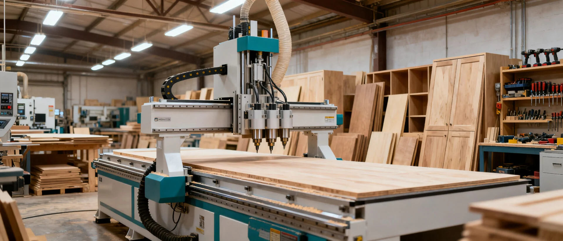 ATC CNC Router with Automatic Tool Changer for Cabinet Production