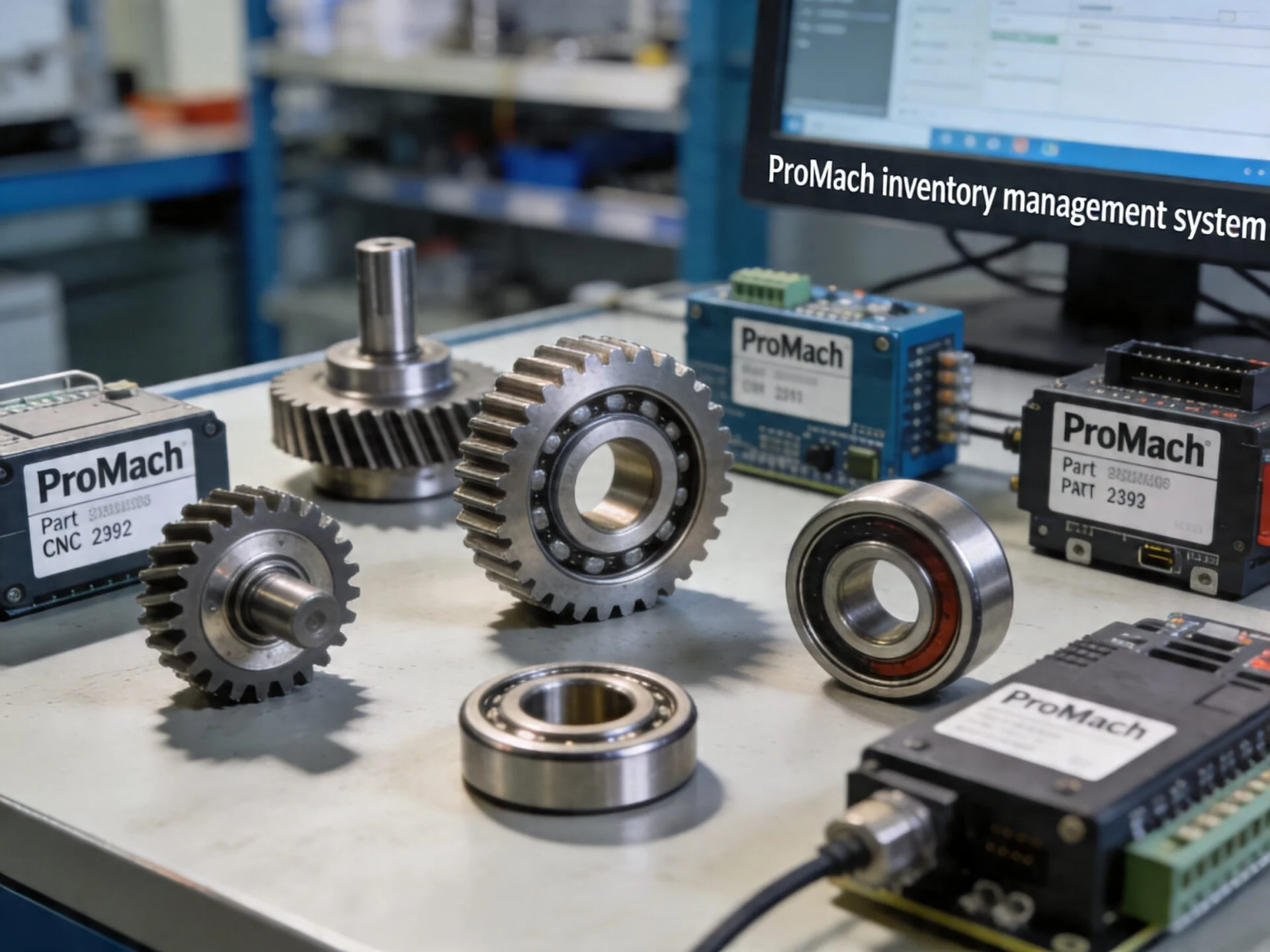 Close-up of a mechanical spare part, representing parts support