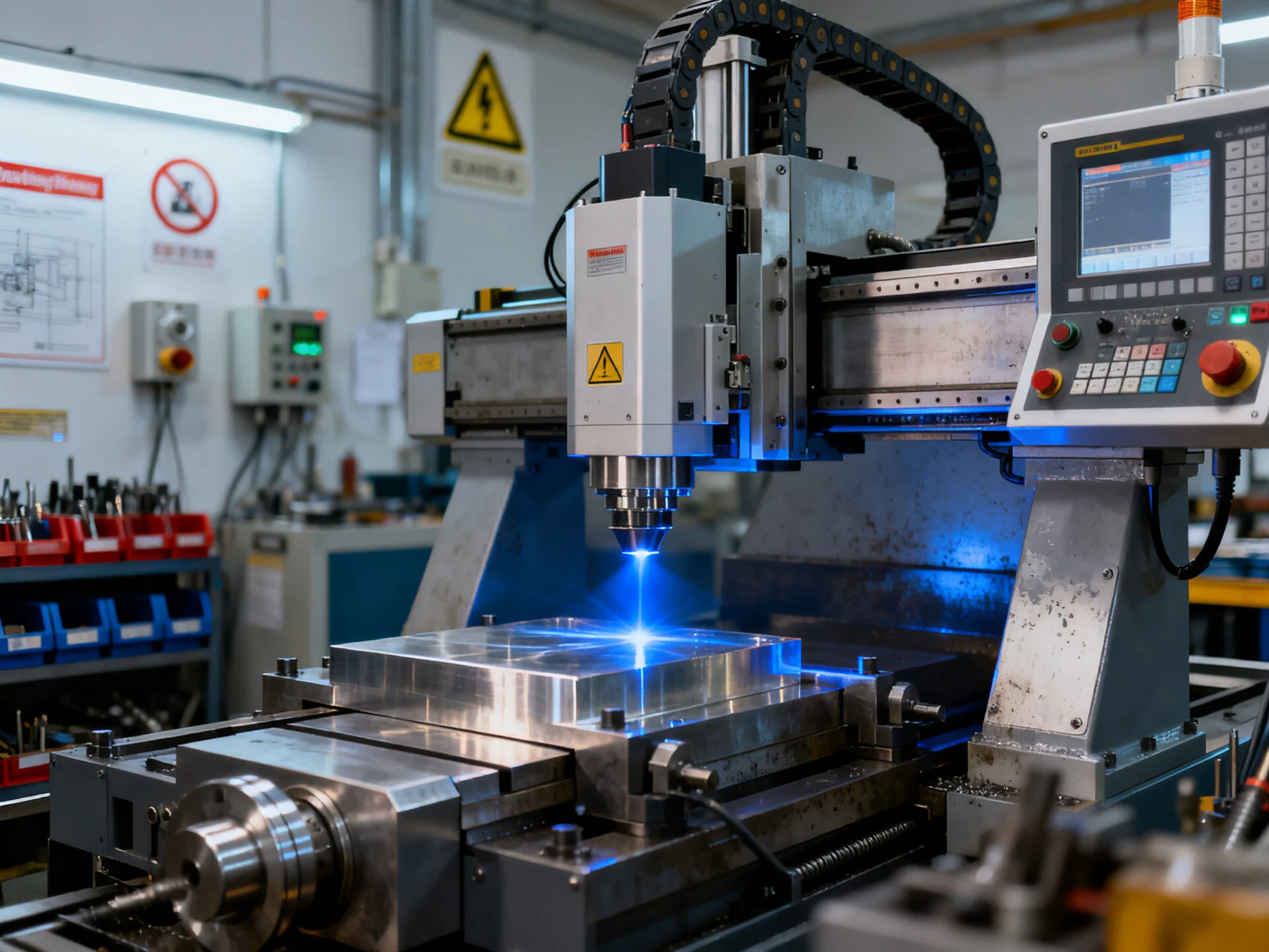 CNC and laser machine prototype testing process