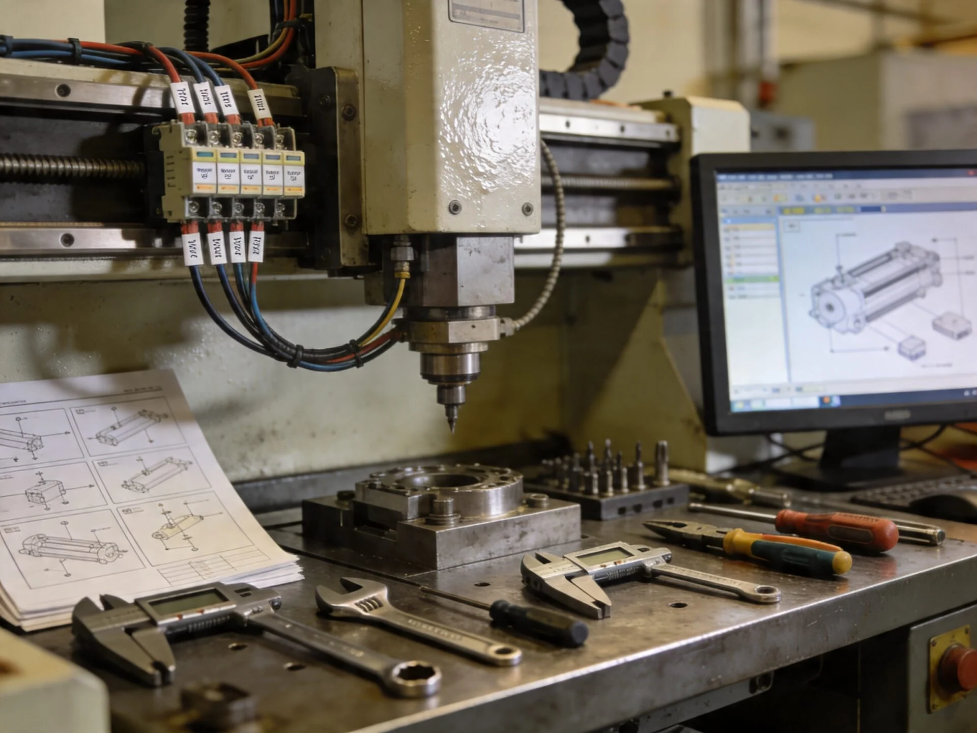 CNC machine installation and setup guidance