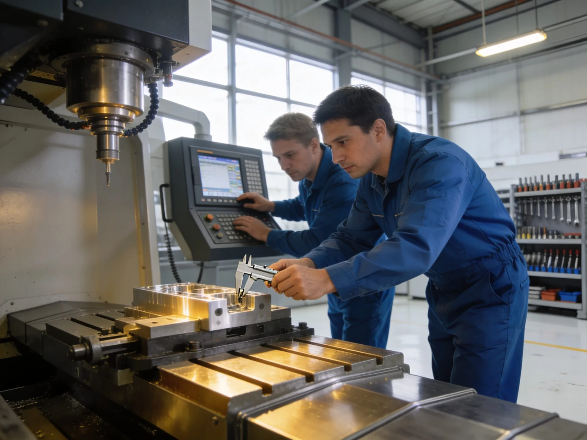 CNC machine support and service team