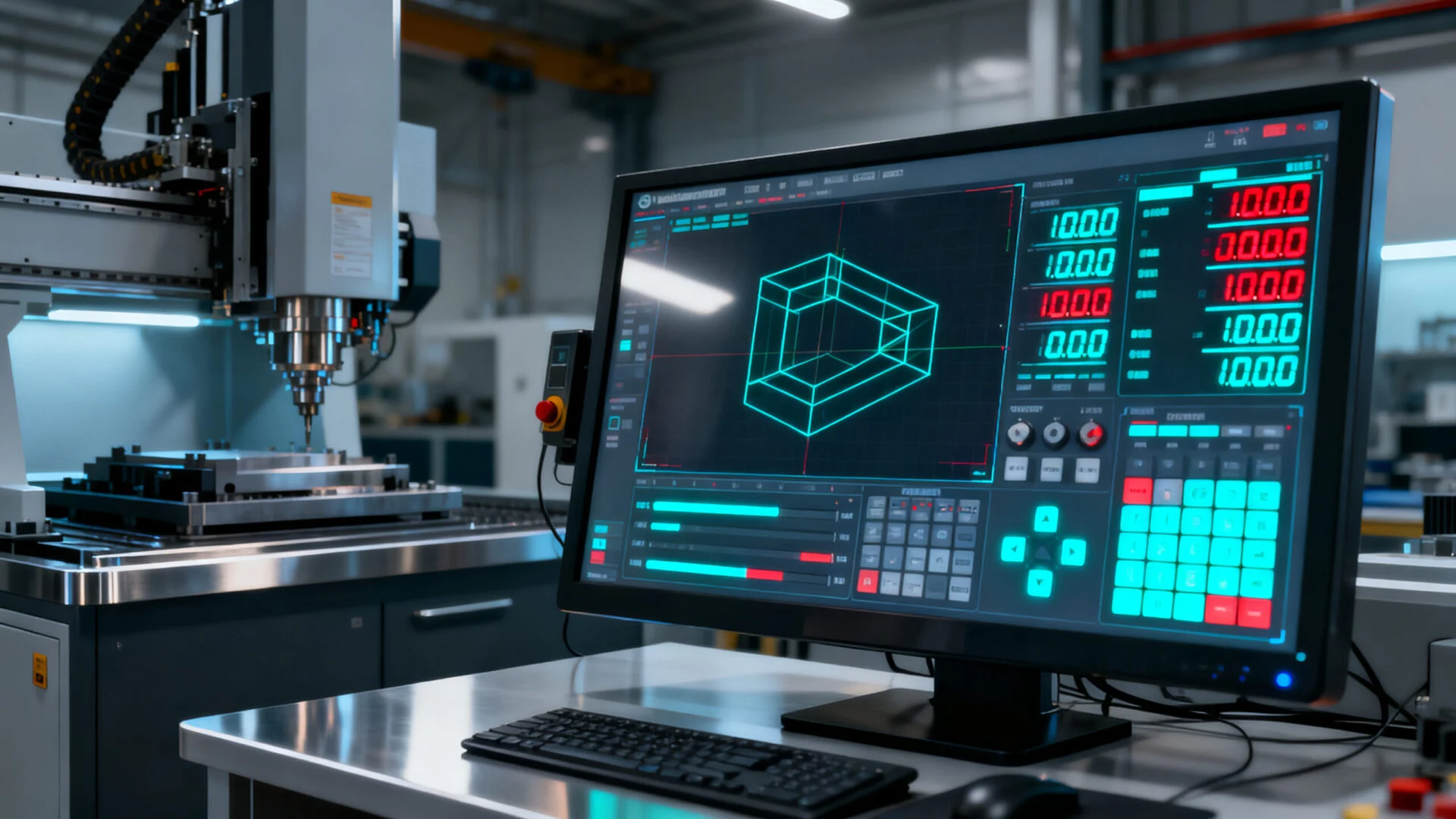 CNC software interface and post processor editor for ProMach equipment