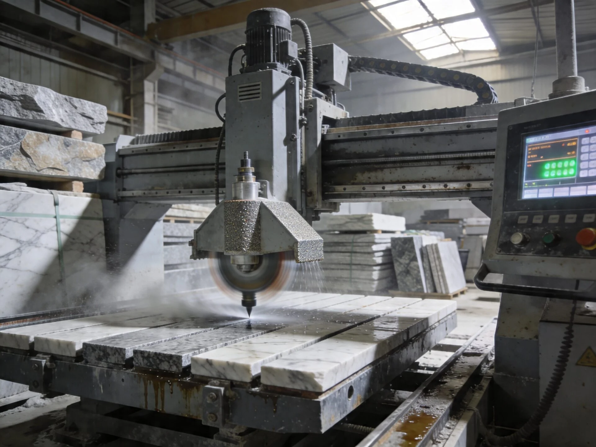 CNC stone processing machine