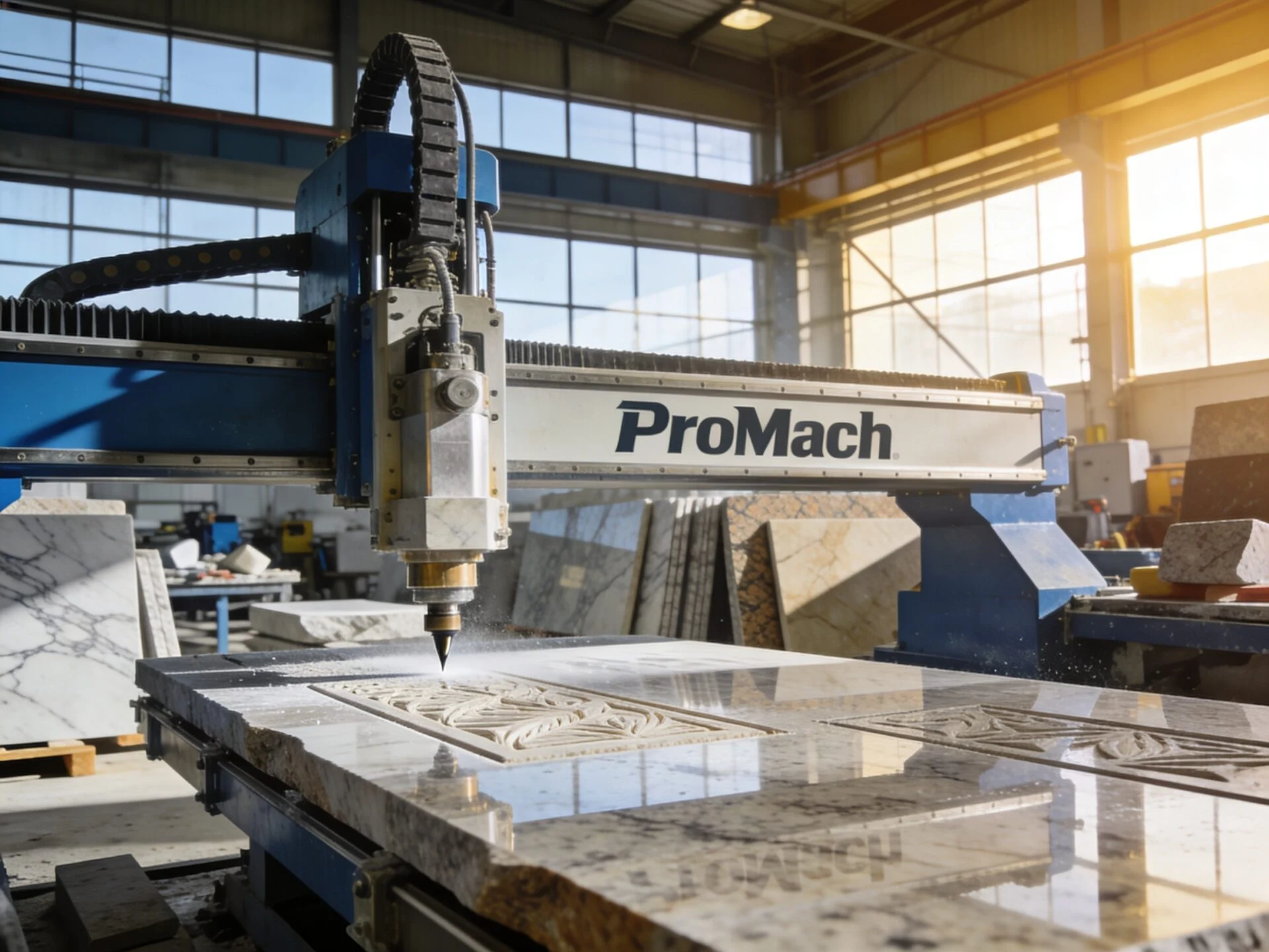 Completed stone project case showing precise engraving and polished surface quality