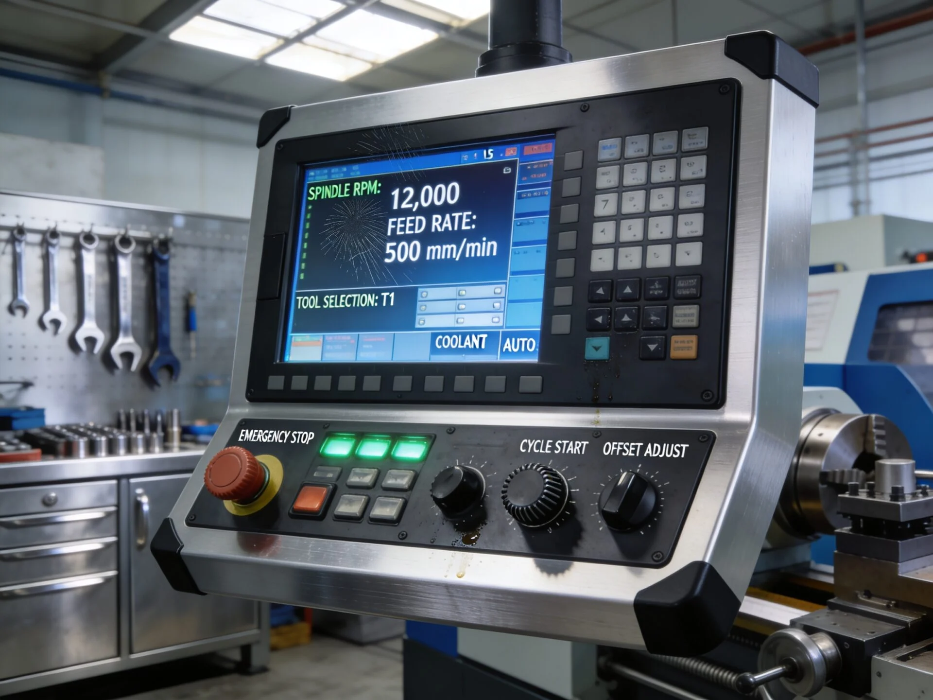 Configuration panel for software settings