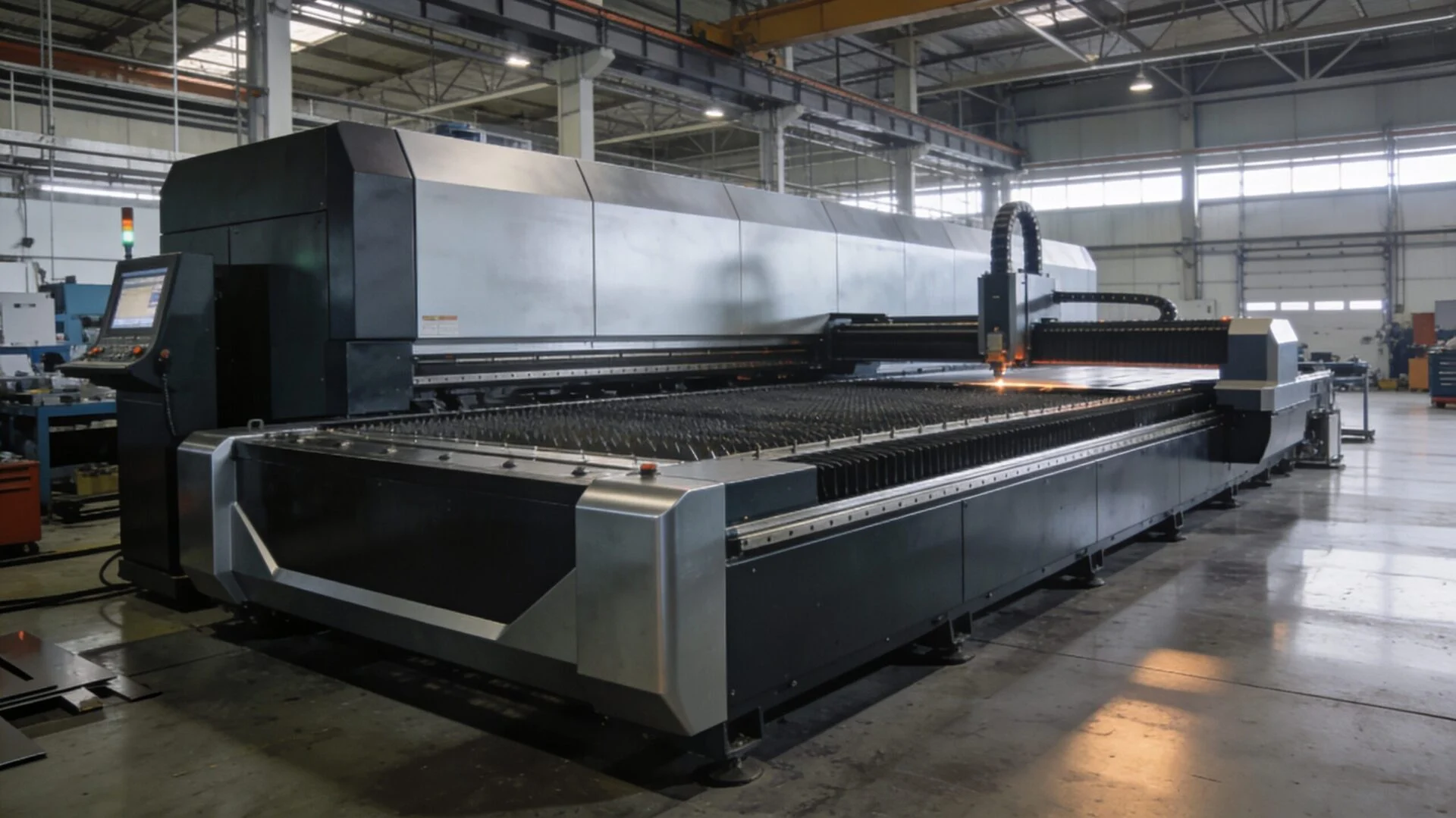 Customizable industrial metal laser cutter for steel and sheet metal processing