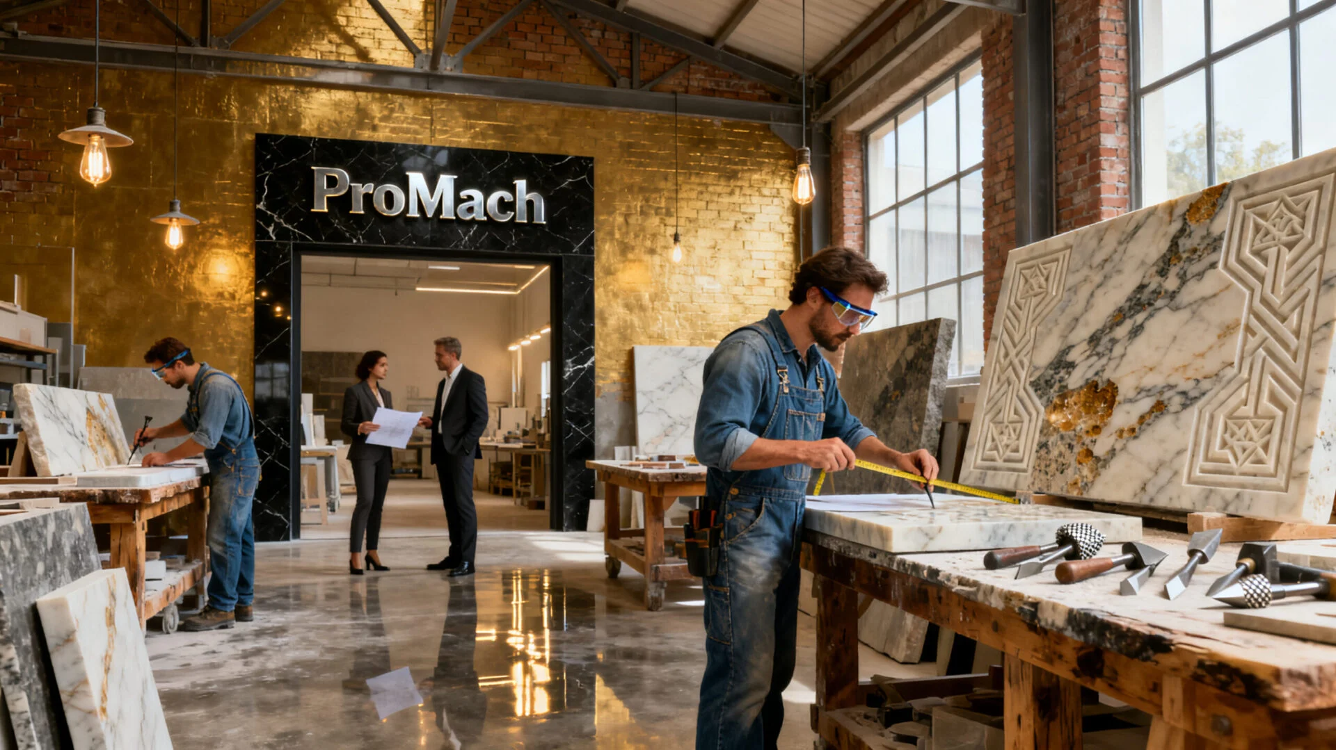 Decorative stone processing for custom medallions