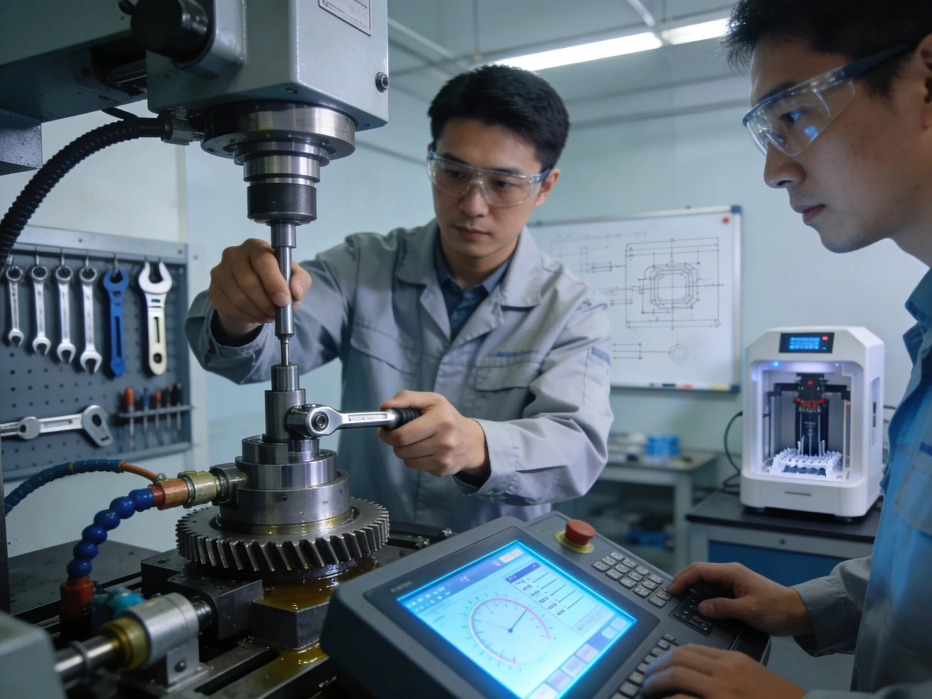 Equipment commissioning process