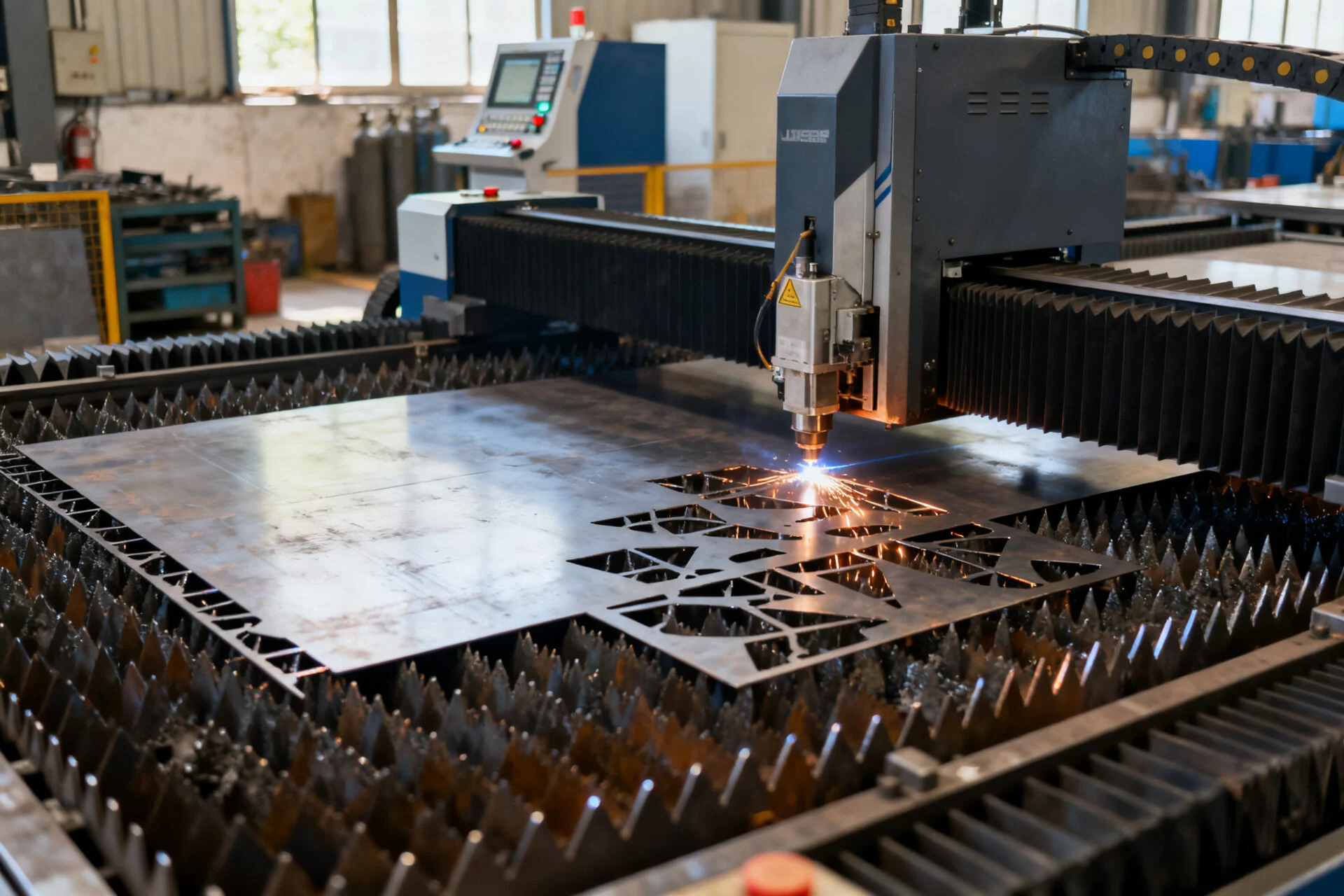 Fiber laser cutting system processing sheet metal and tube applications