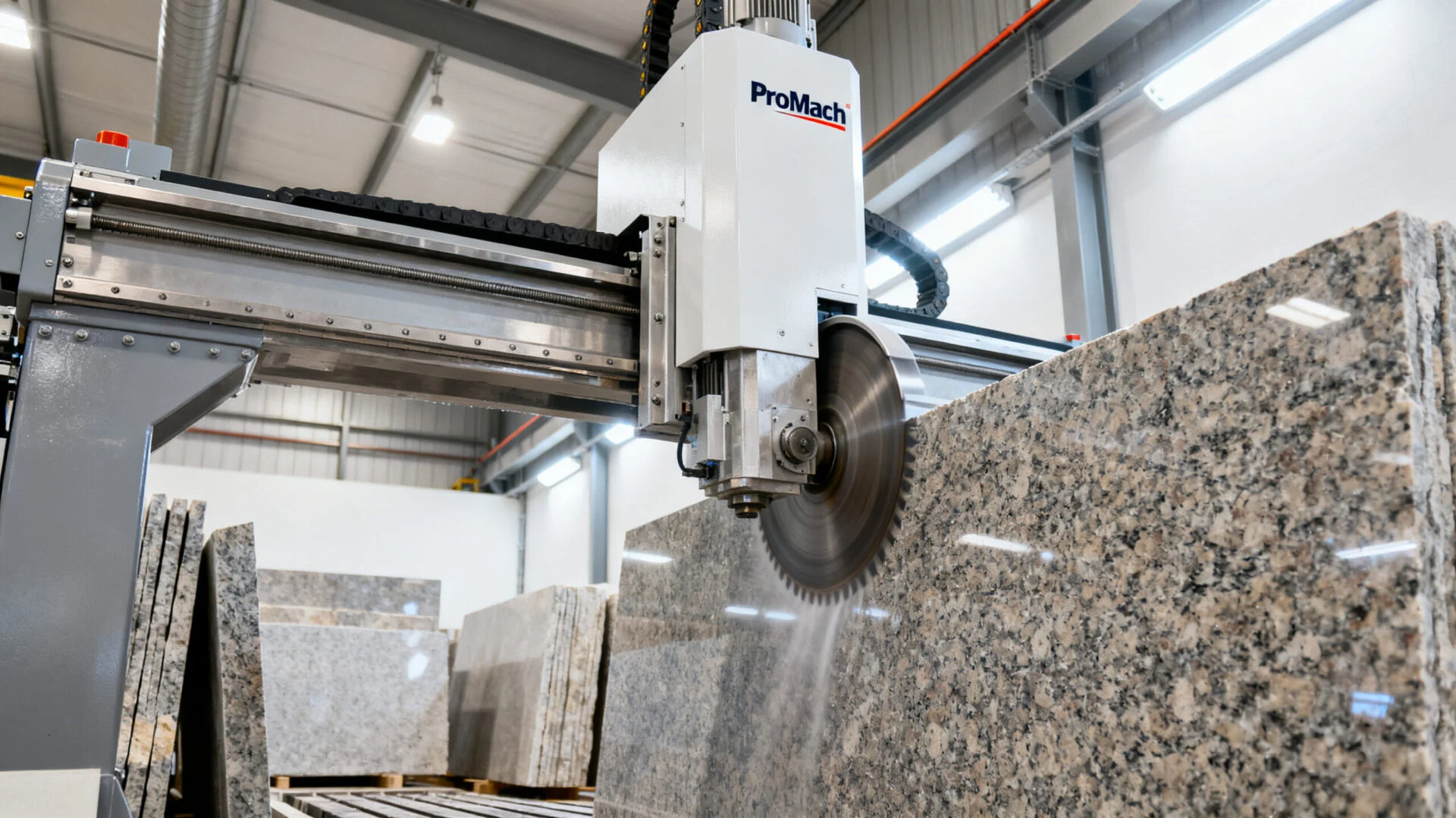 Granite cutting machine