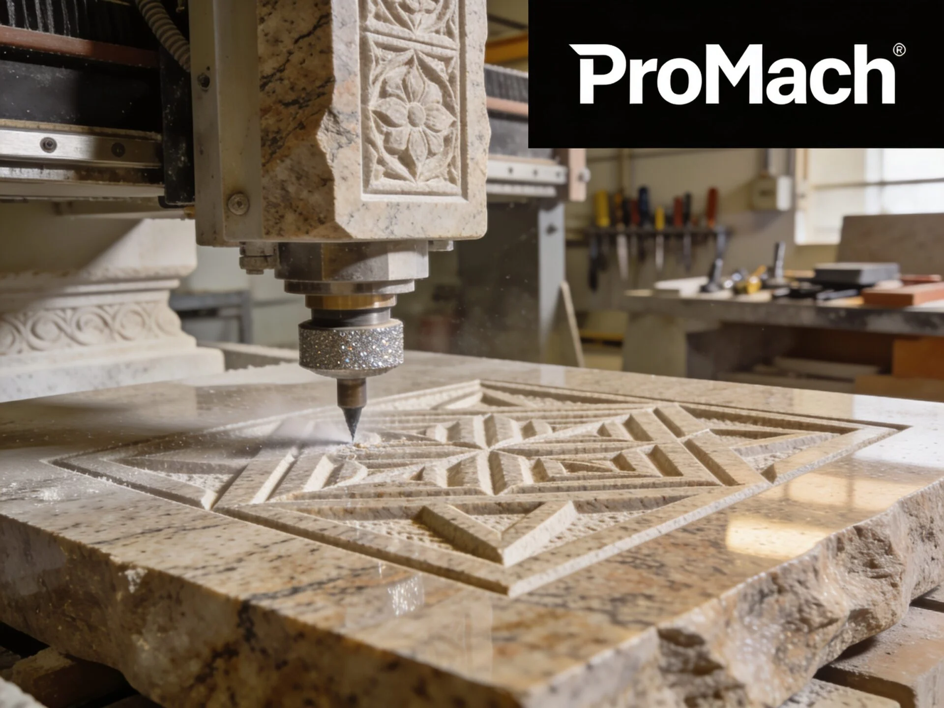 Granite photo engraving project case