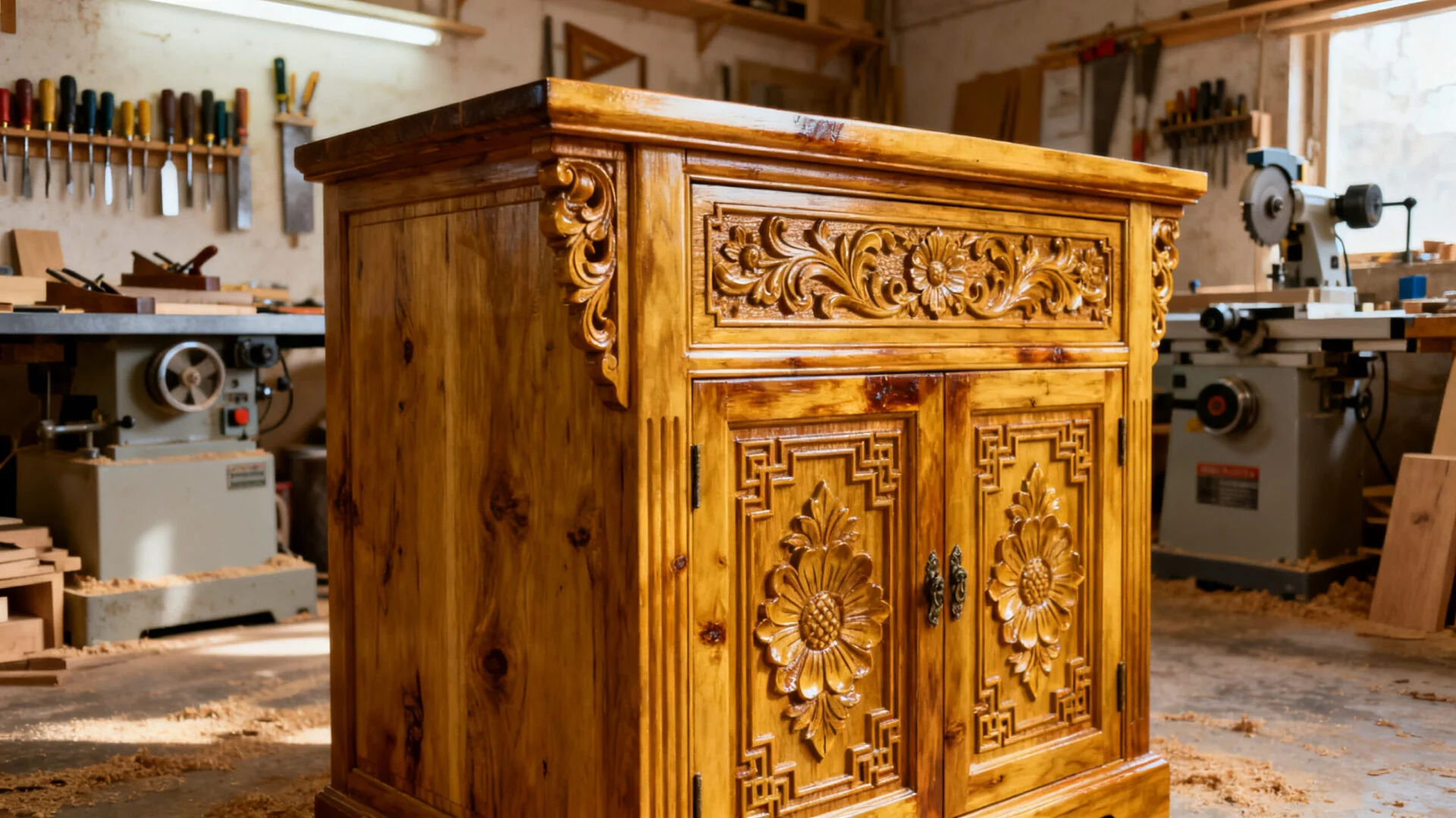 High-end furniture production and ornate detailing