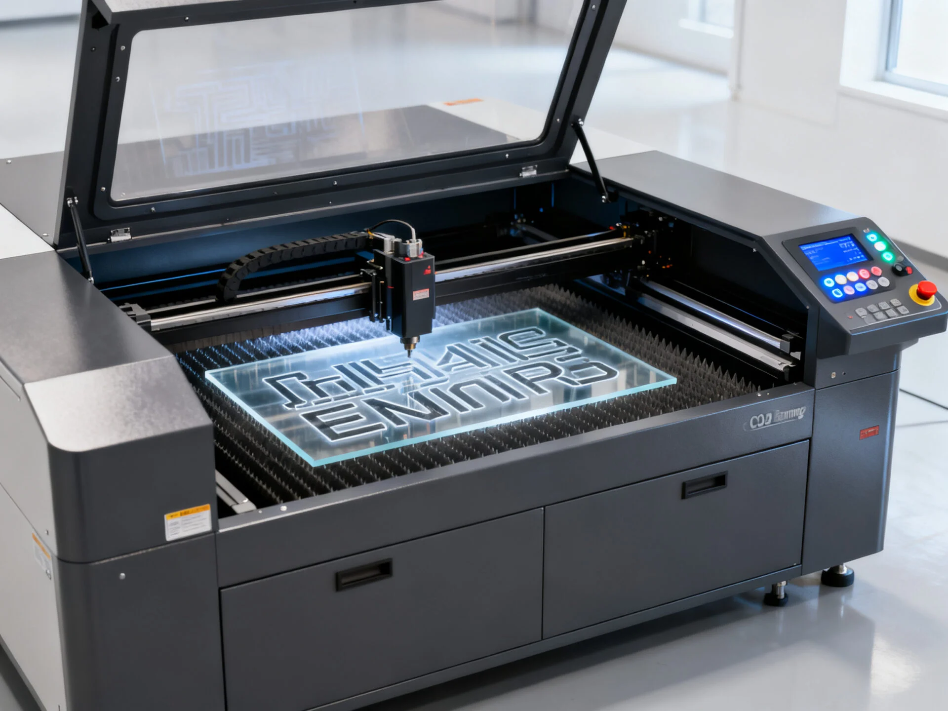 High-power enclosed CO2 laser engraver and marker