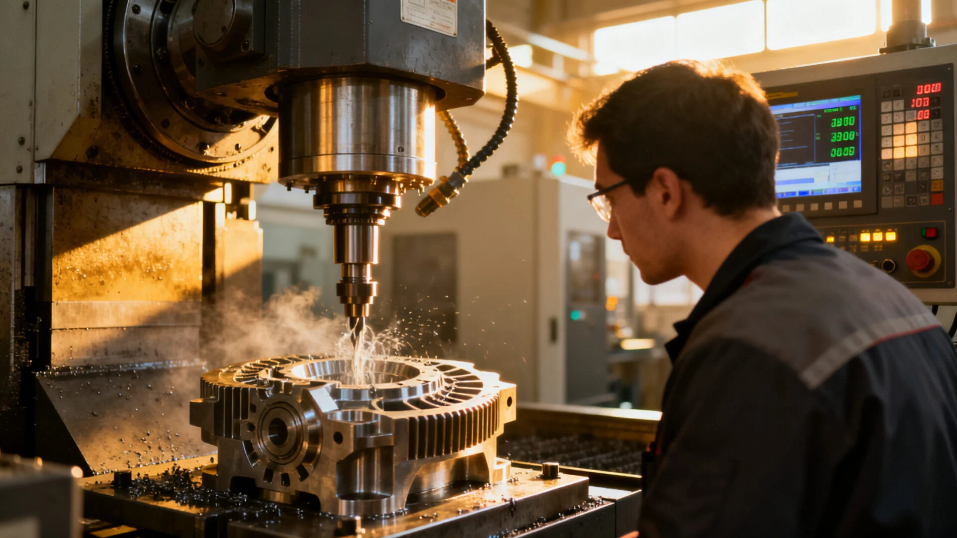 High precision 5 axis router machining complex part