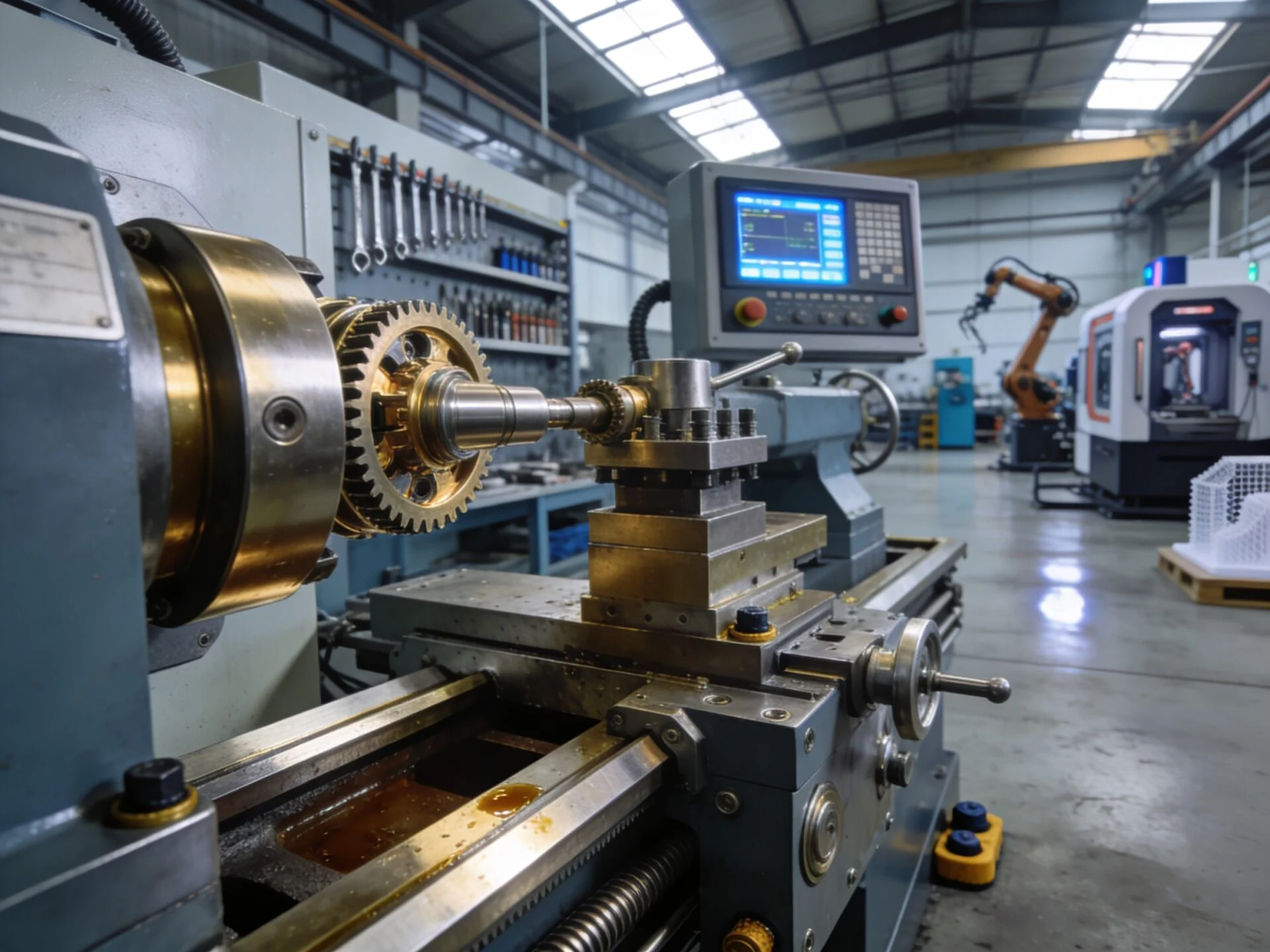 High-precision CNC machine for industrial manufacturing