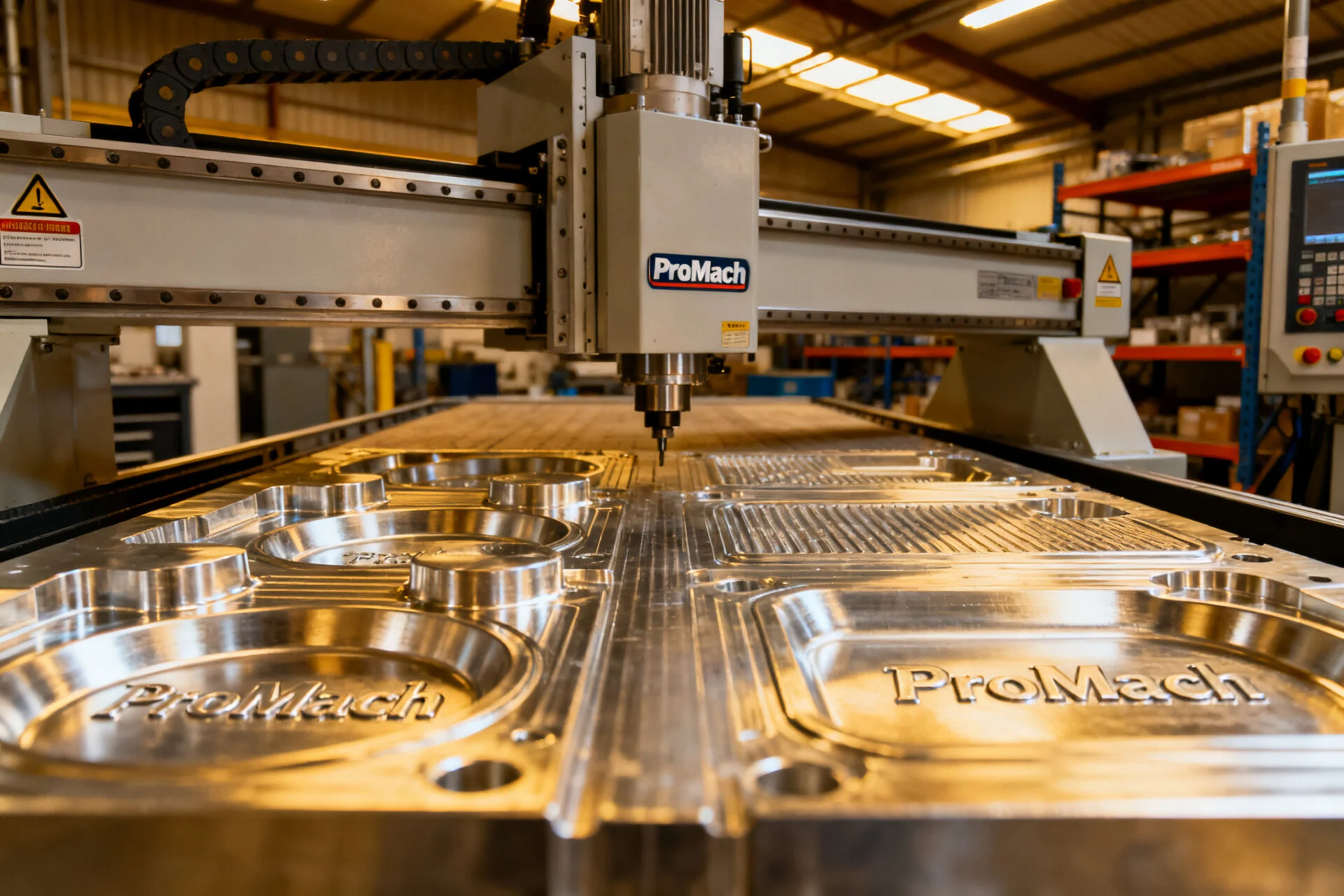 High-precision CNC machined mold cavities and aluminum prototype parts