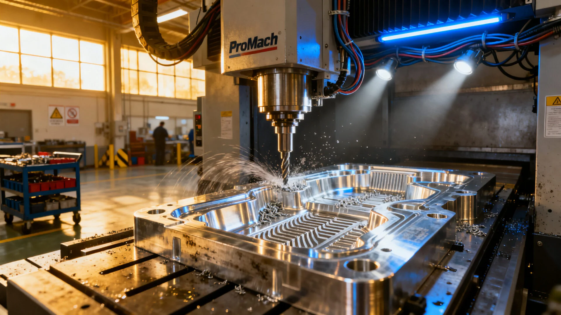 High-precision mold cavity machining on a ProMach CNC center