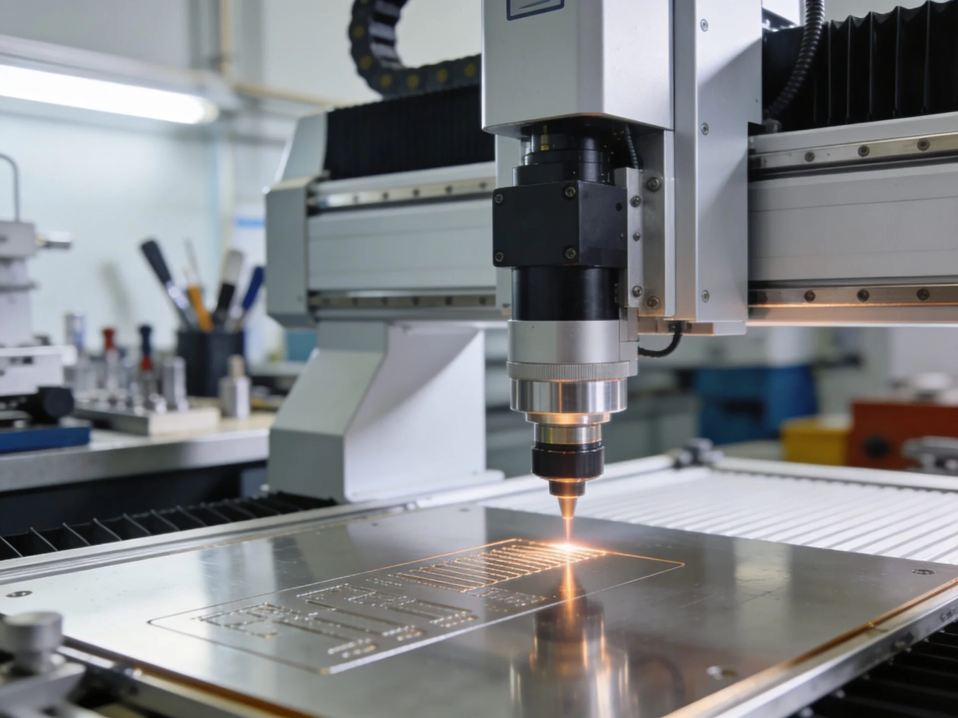 High-precision UV laser etching machine