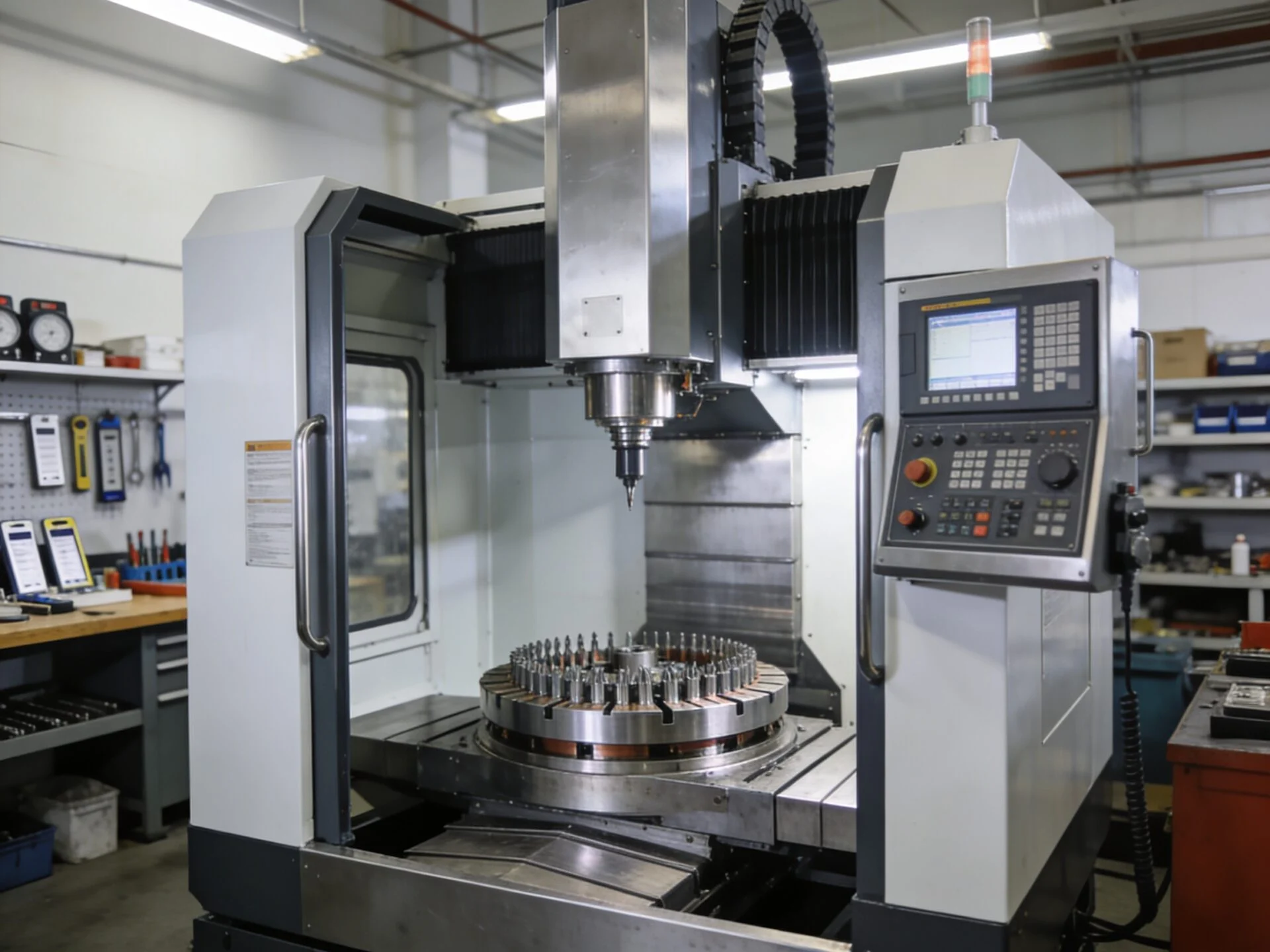 High-precision vertical machining center for industrial production