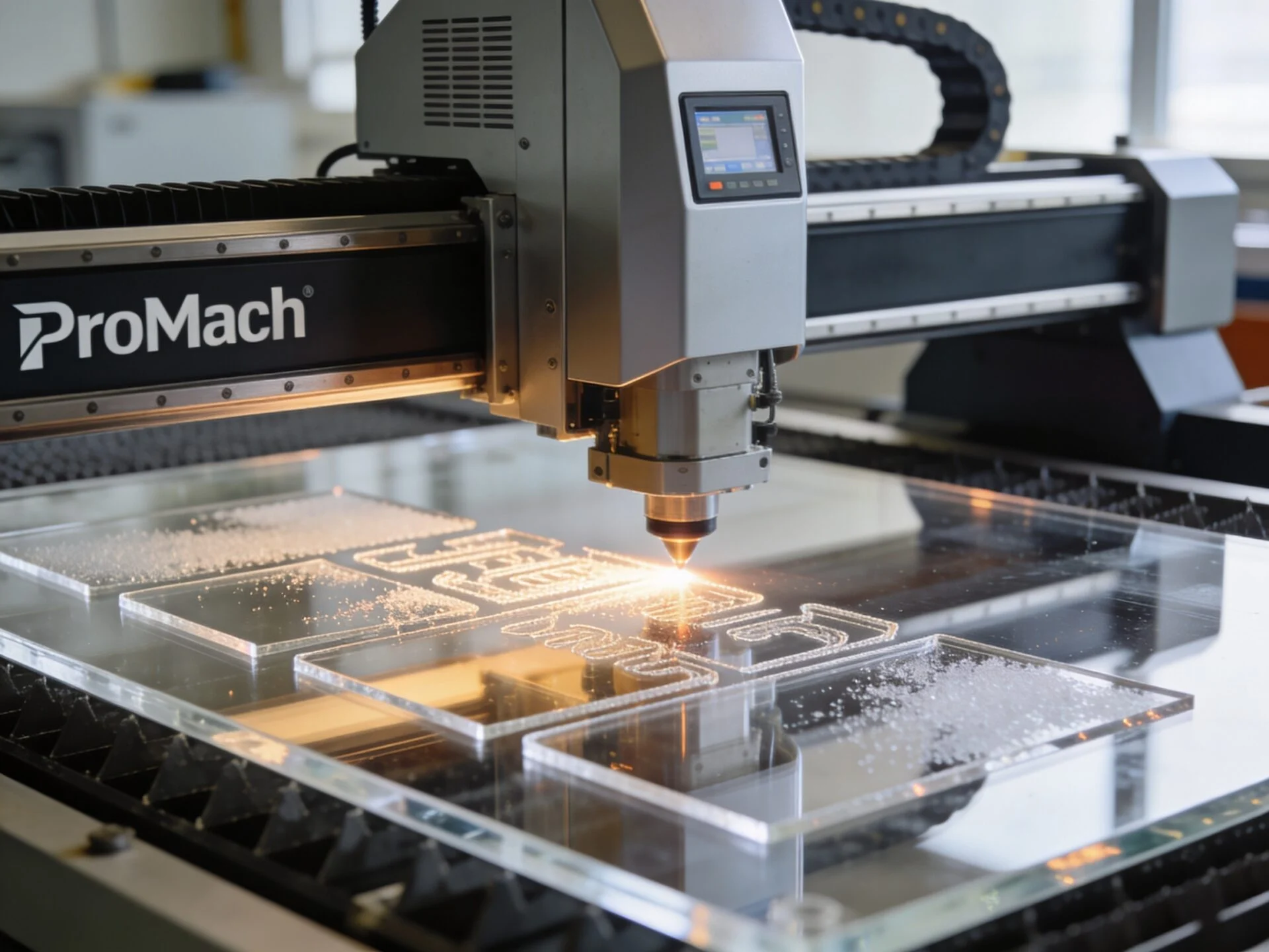 High-quality CO2 laser acrylic engraving sample