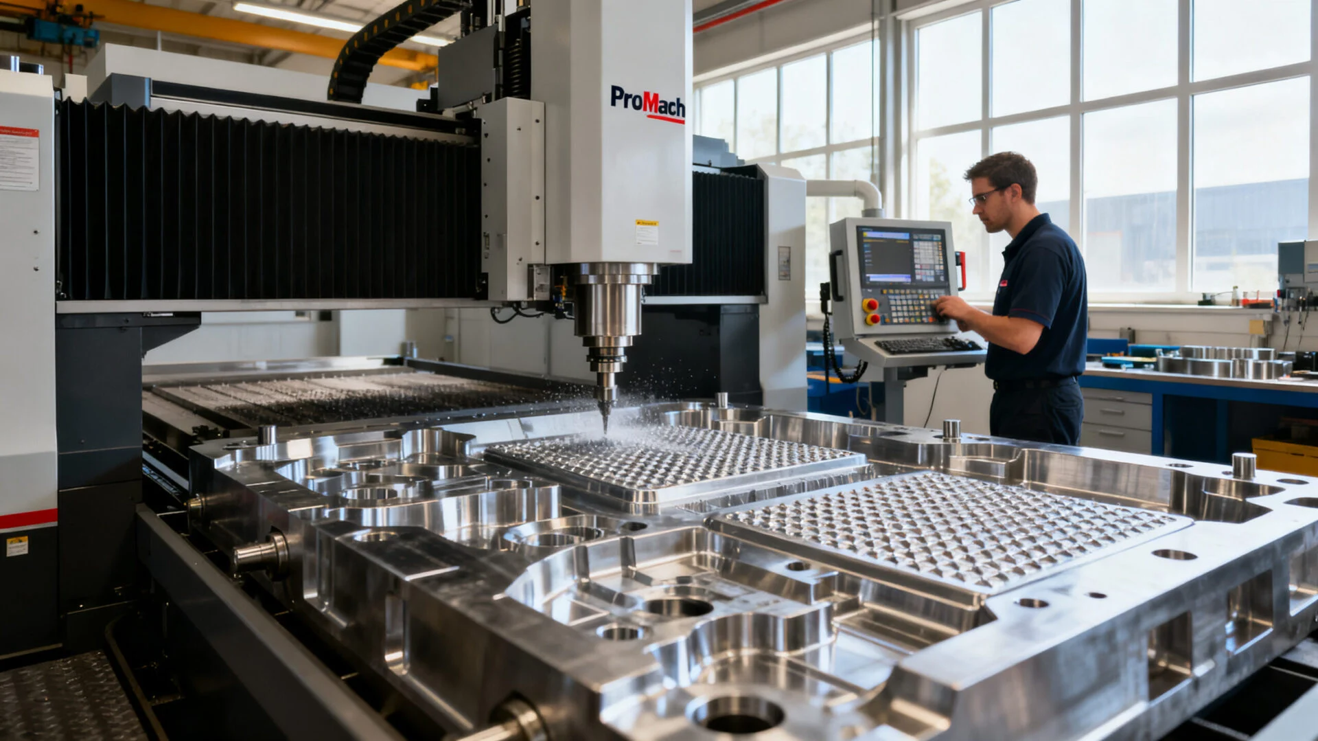 High-speed CNC milling of a complex injection mold cavity