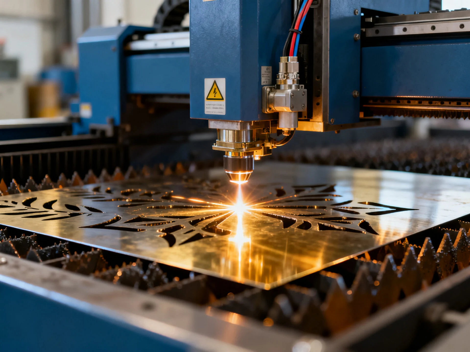 Industrial 2D laser cutting system