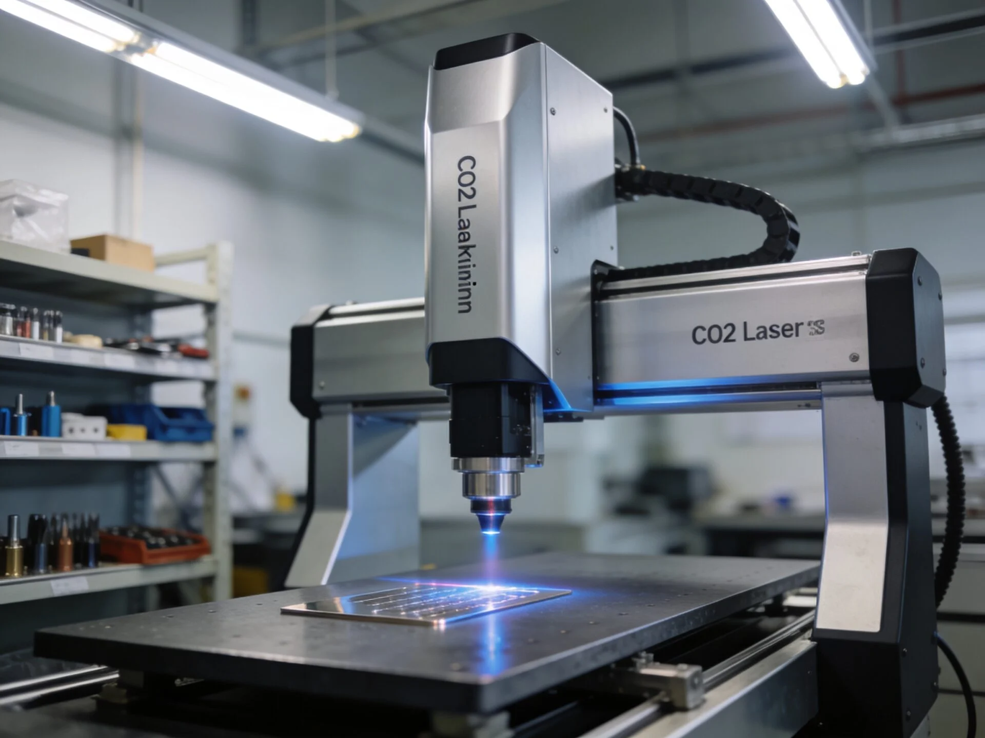 Industrial CO2 laser marking machine for high-speed non-metal processing