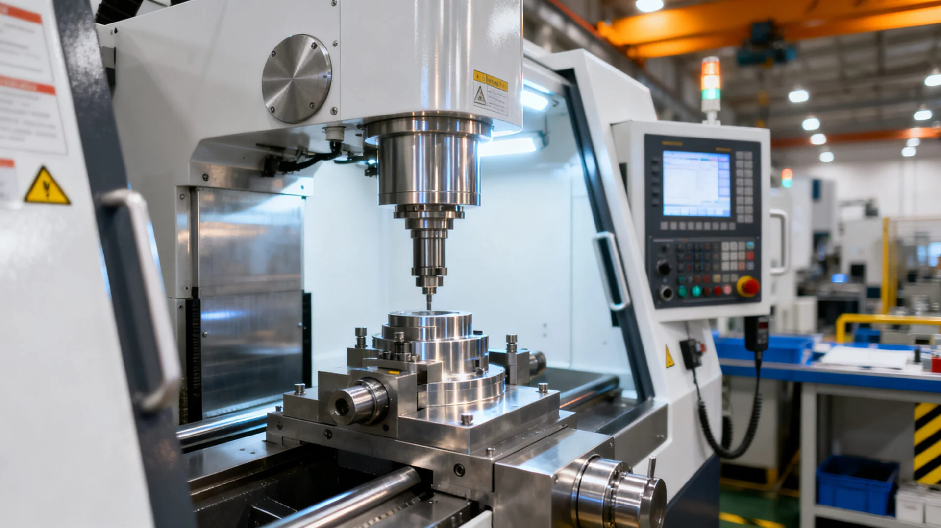 Industrial machine in a professional manufacturing setting