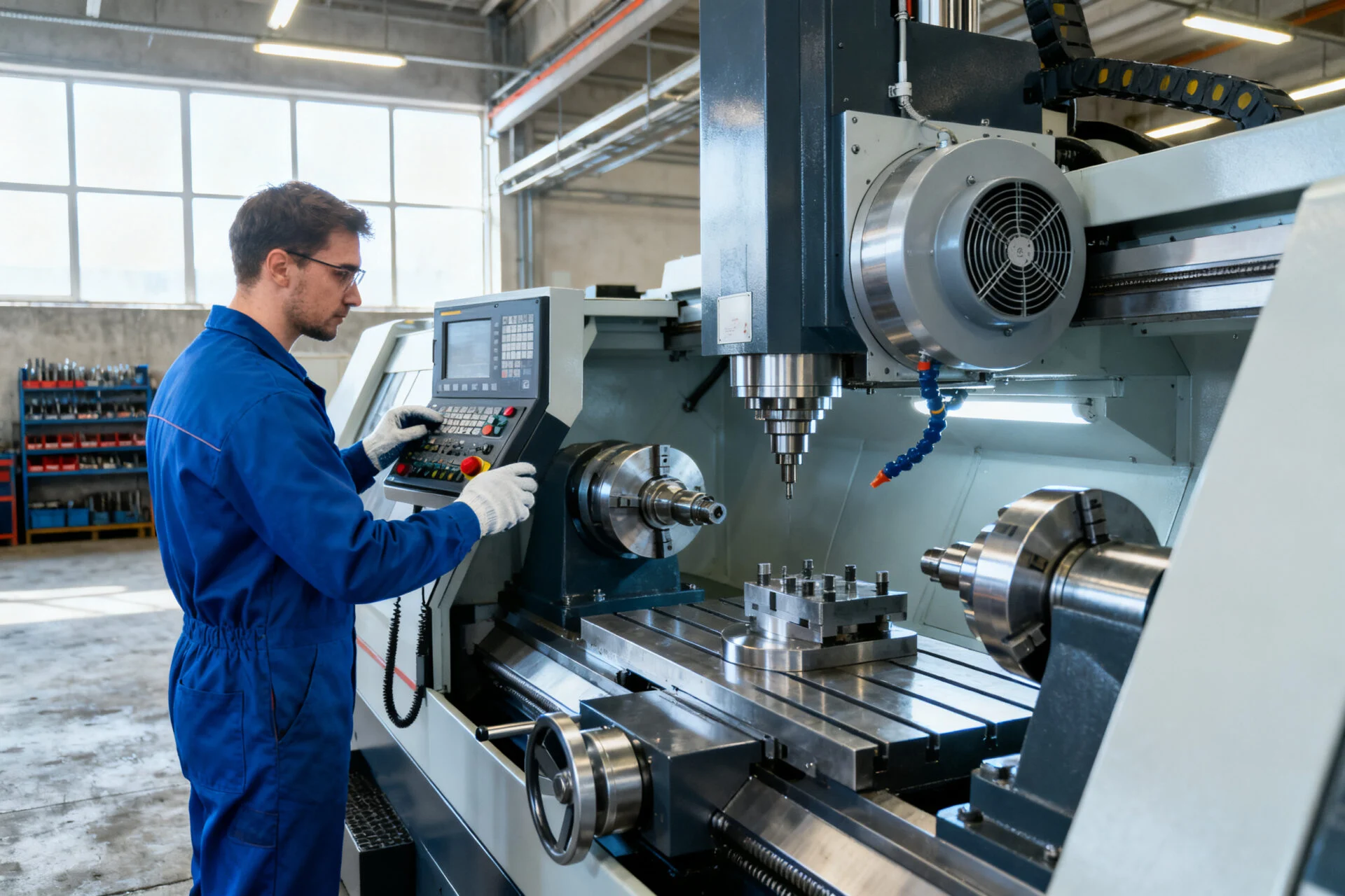 Industrial machine support for precision production environments