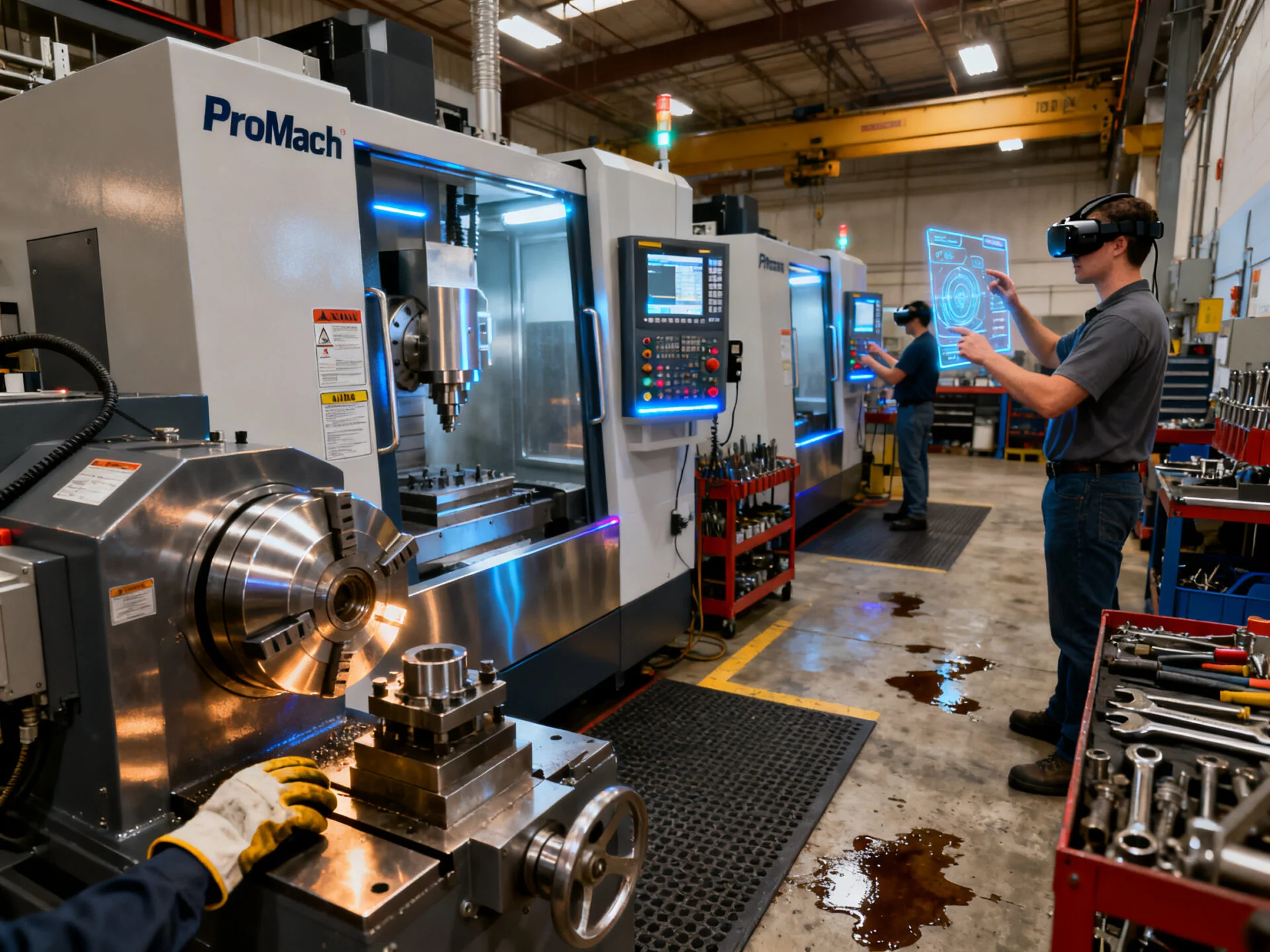 Industrial machining equipment selected for a project application