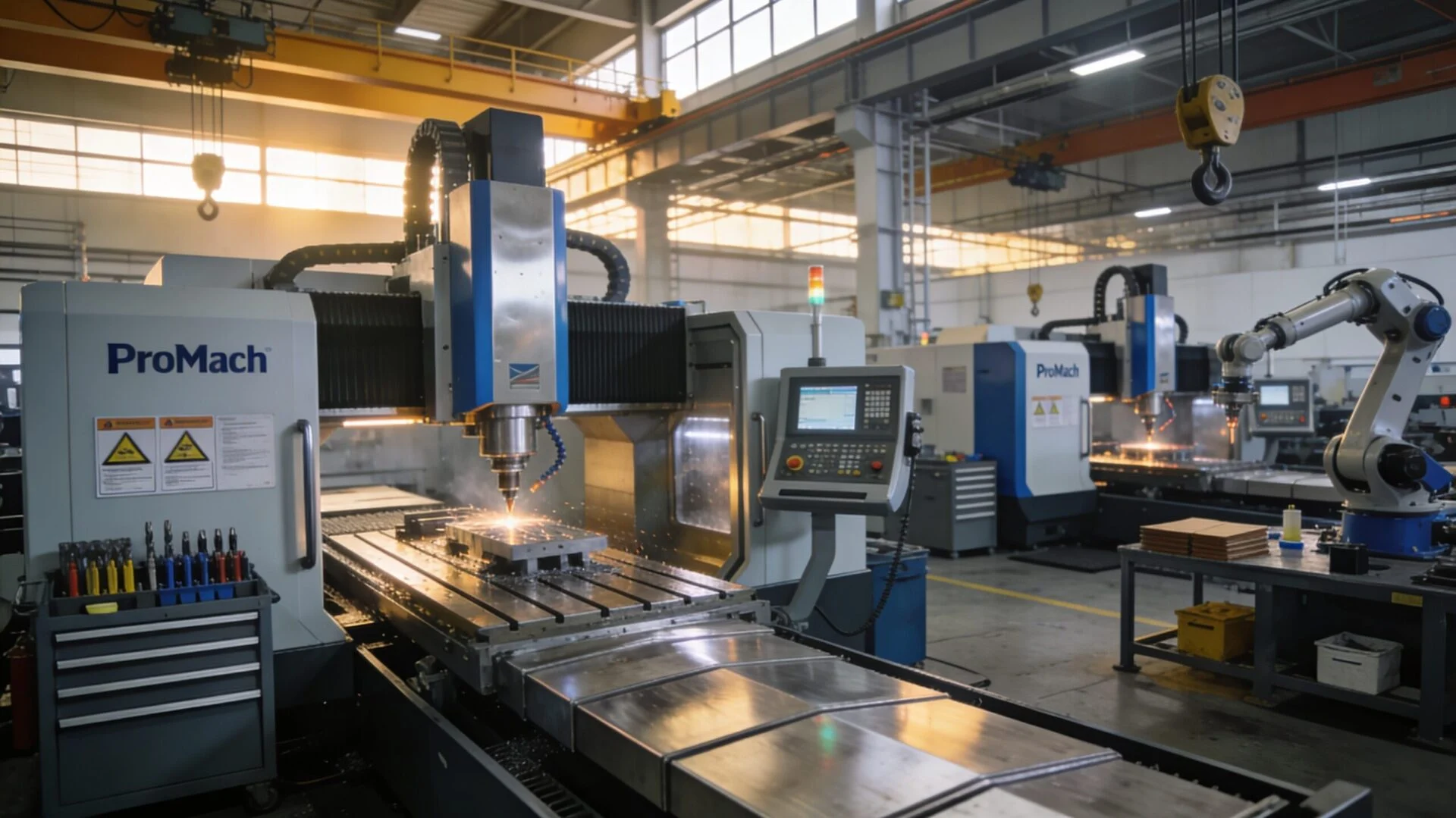 Industrial metal fabrication equipment supporting project delivery