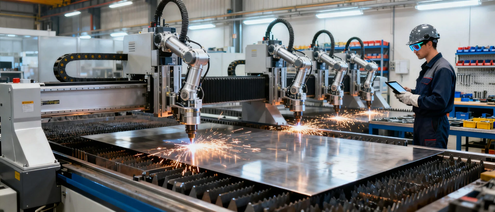 Industrial plasma cutting performance comparison in a manufacturing environment