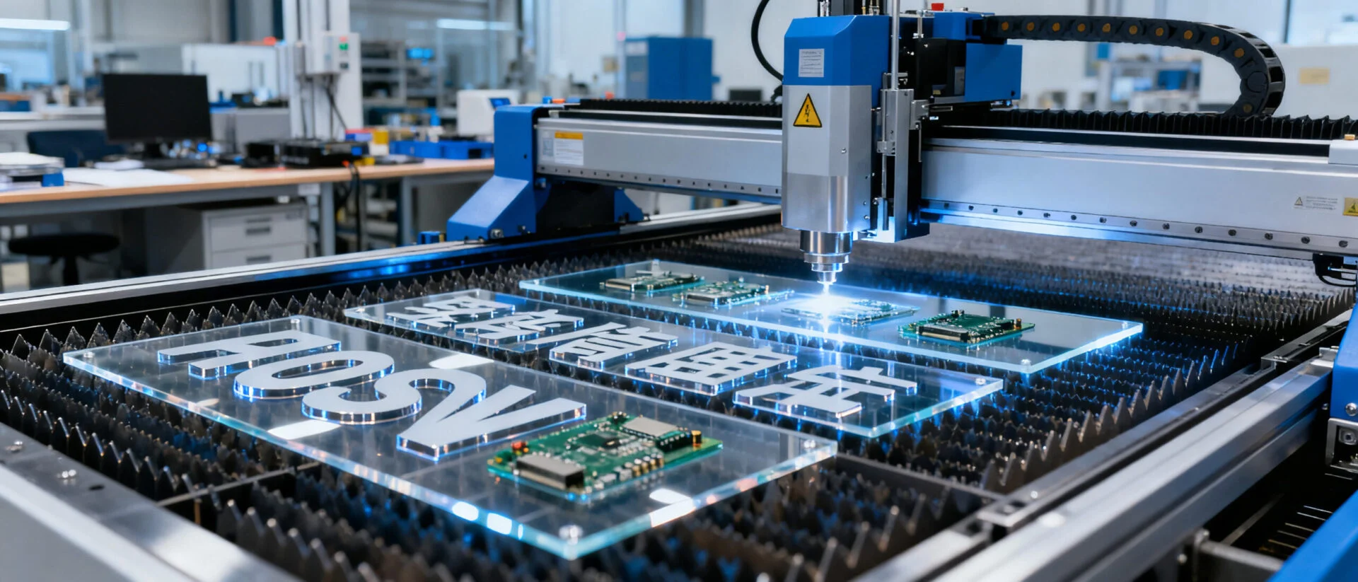 Laser cutting industry solutions for electronics and signage