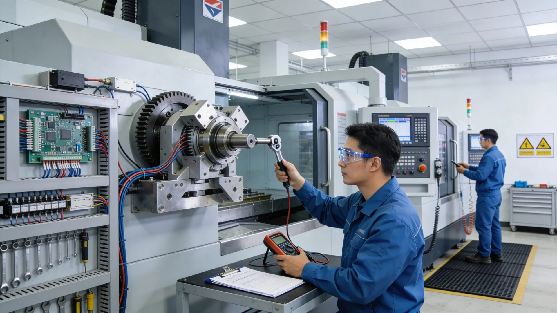 Laser cutting machine assembly and quality inspection at ProMach factory