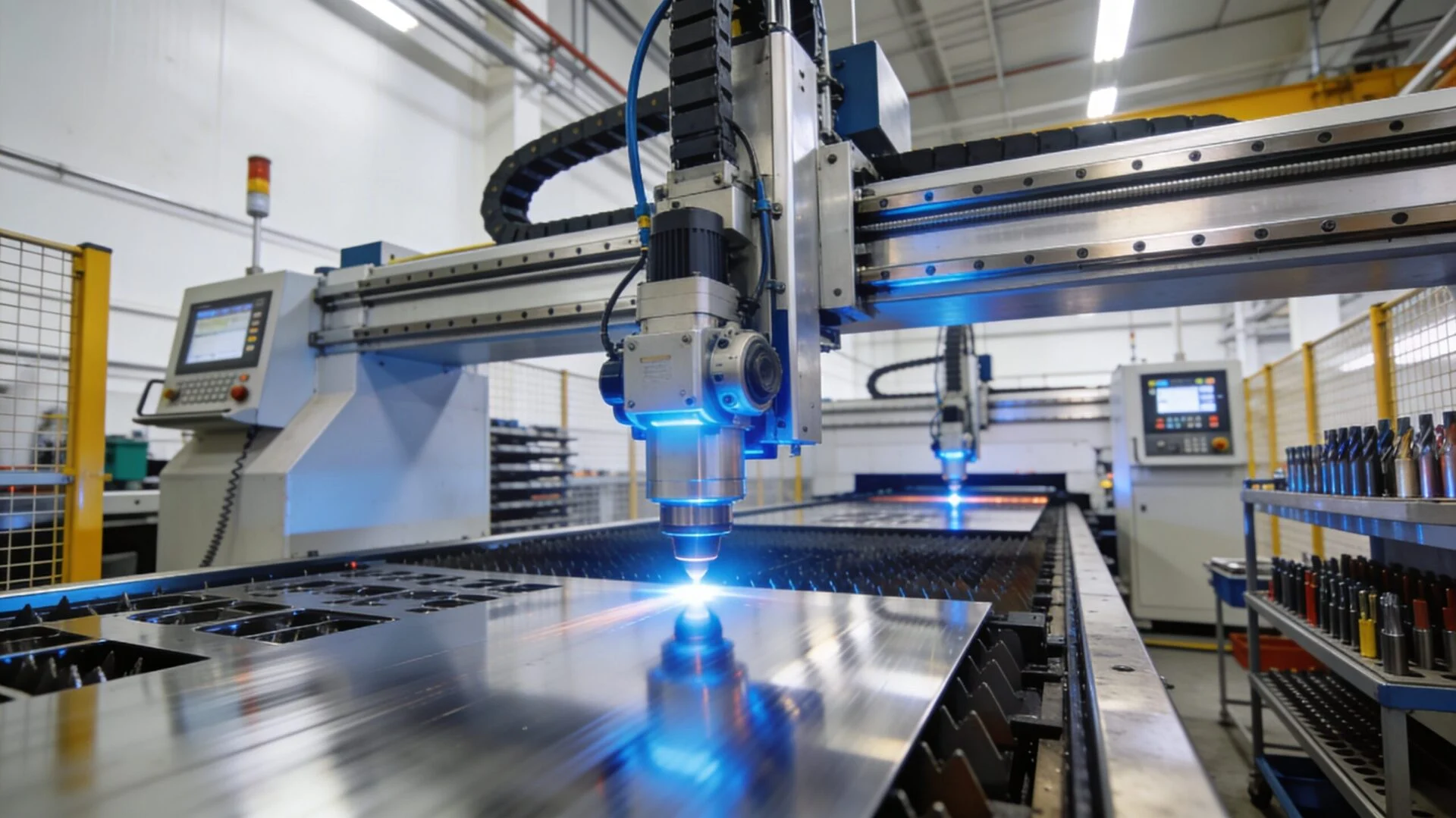 Laser cutting production line