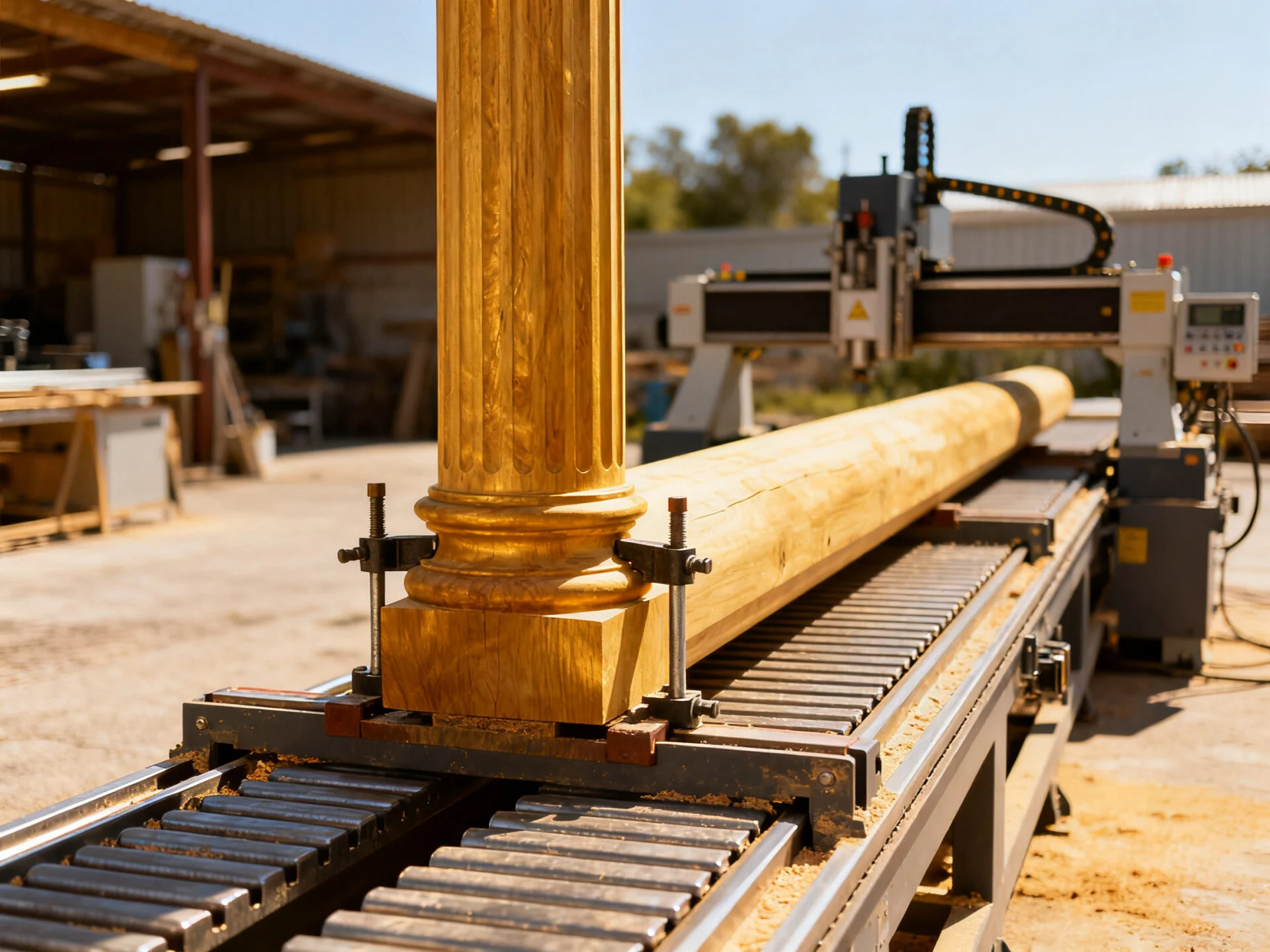 Long Material Processing Lathe