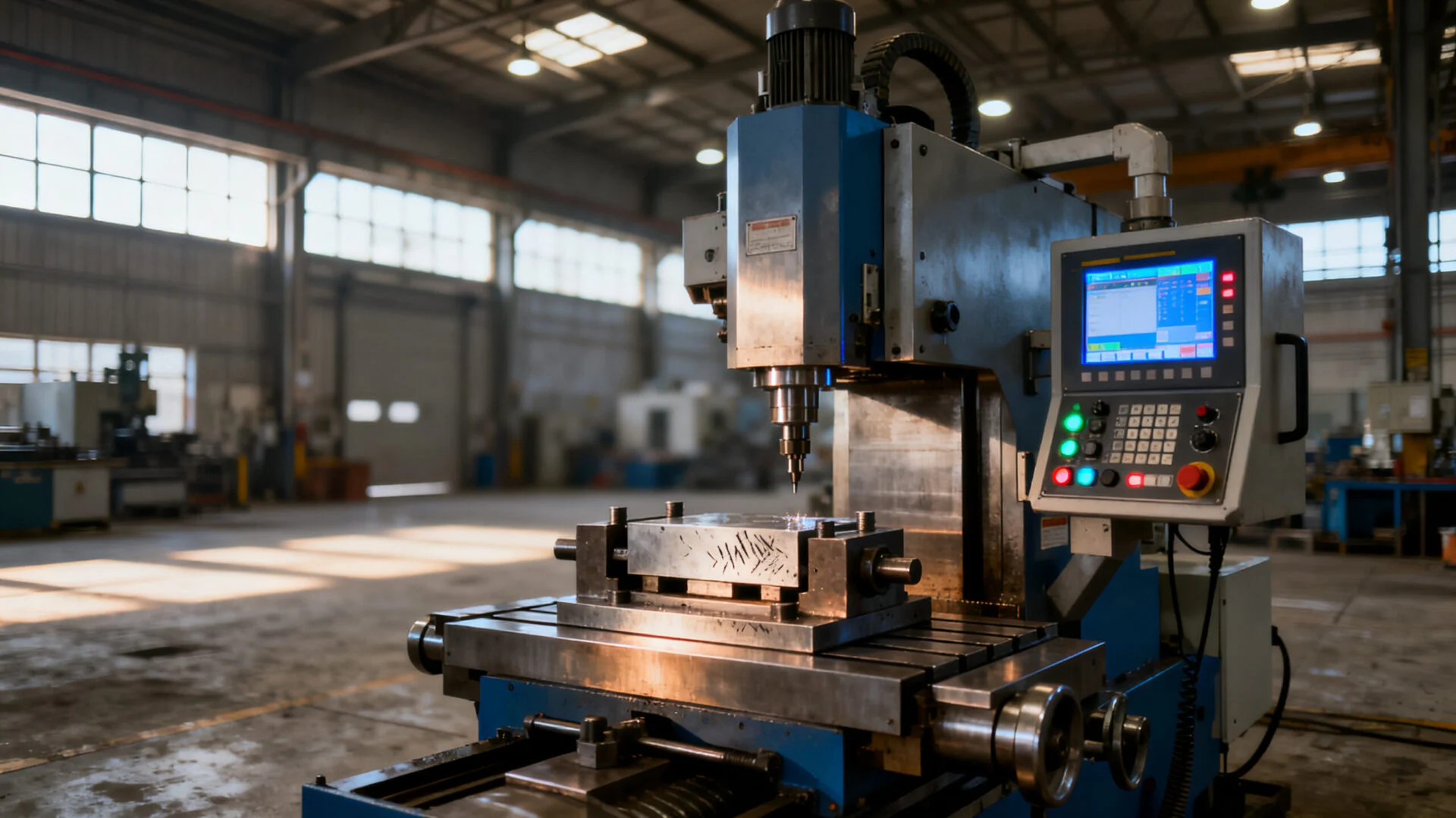 Modern CNC Milling Machine in Operation