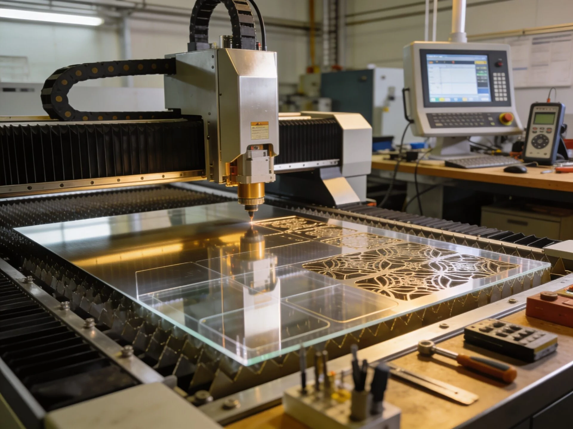 Multi material laser cutter for business and industrial applications