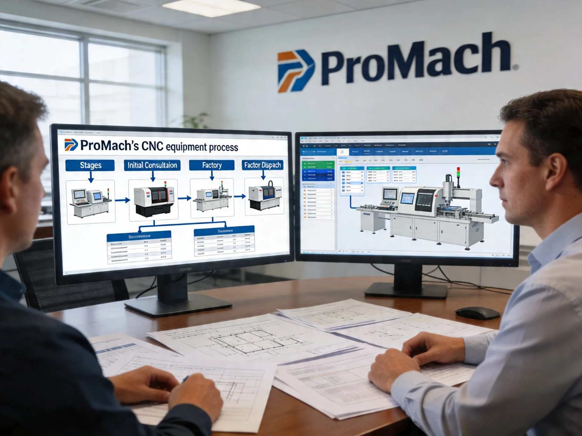 Order process flow diagram showing after-service support