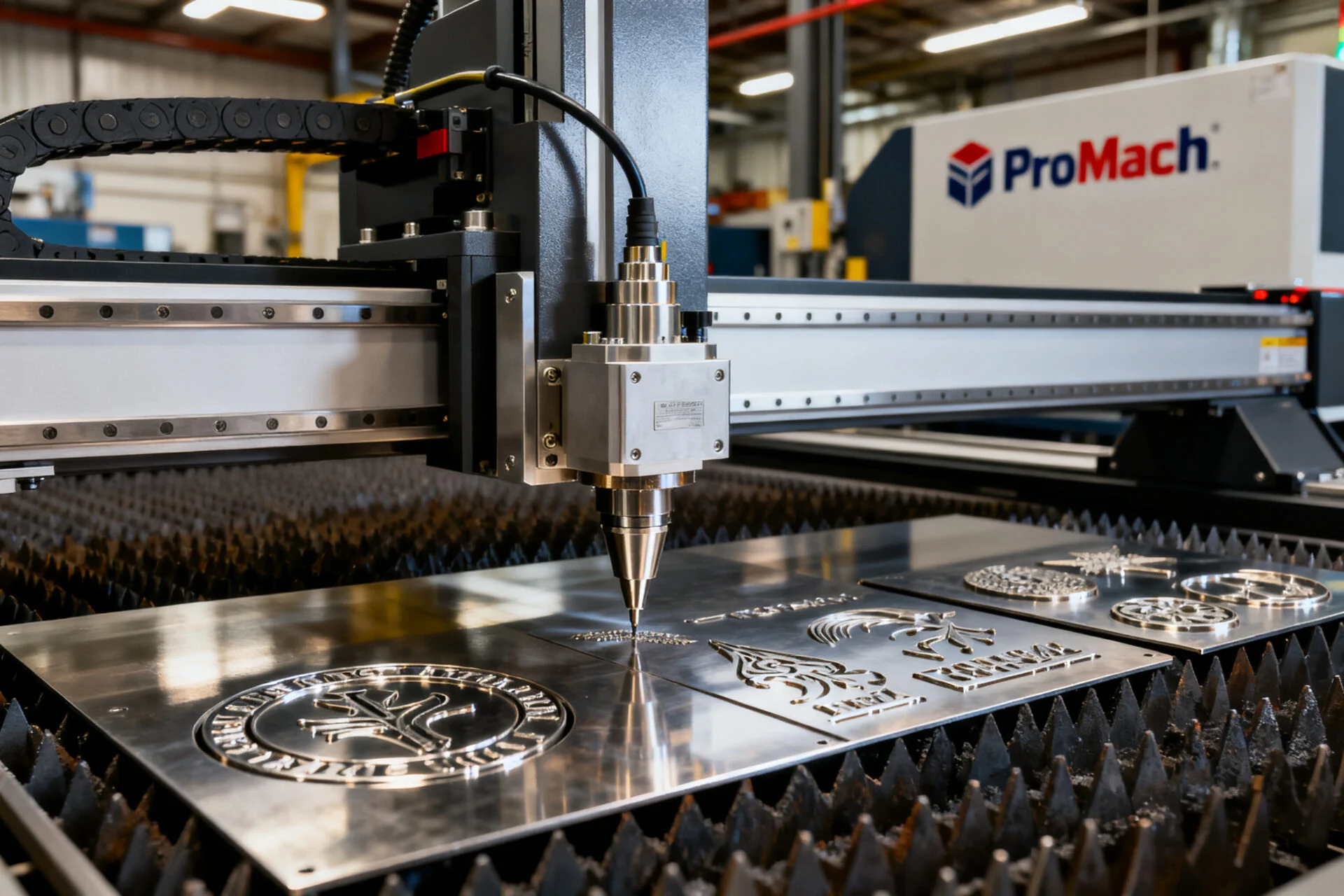 Precision laser engraving samples on metal and wood