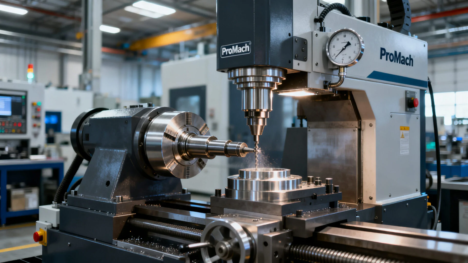 Precision manufacturing process in a production environment