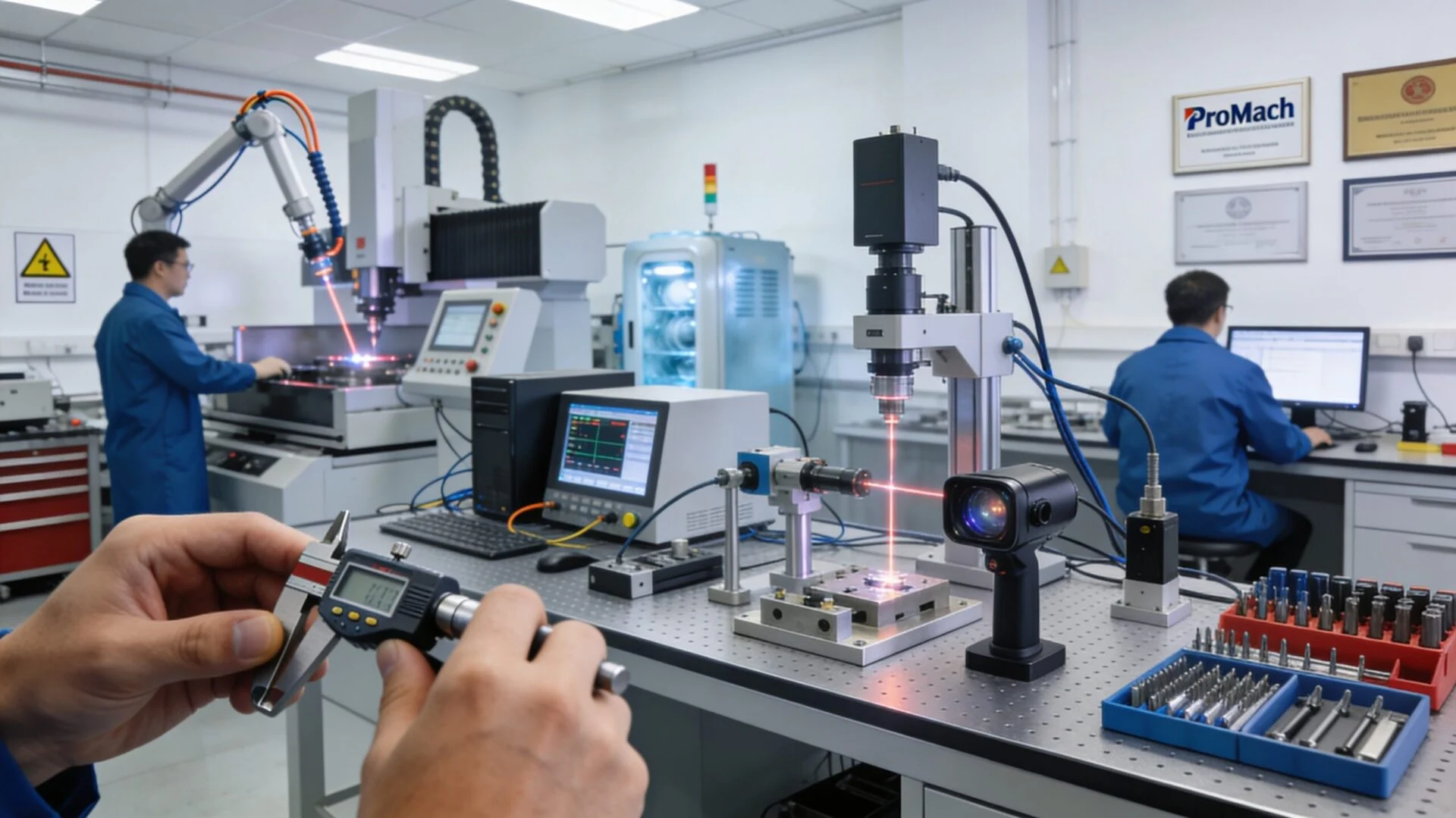 Precision testing of automated laser welding systems to ensure high-quality metal fabrication