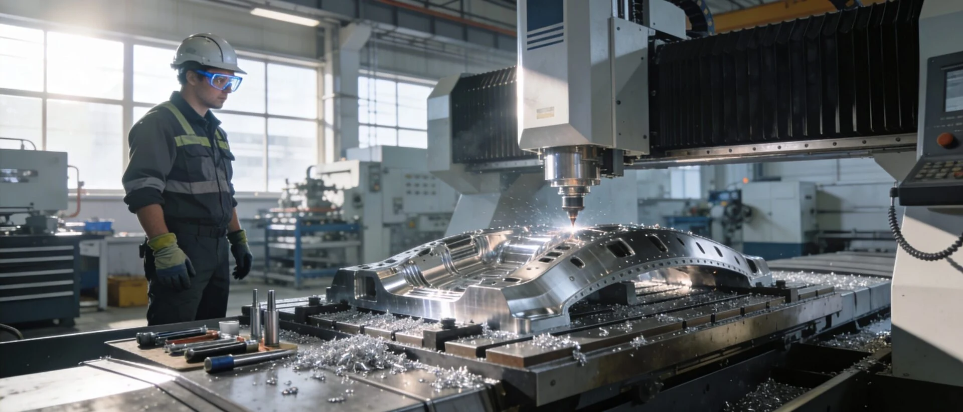 ProMach 4-axis CNC router machining complex industrial parts