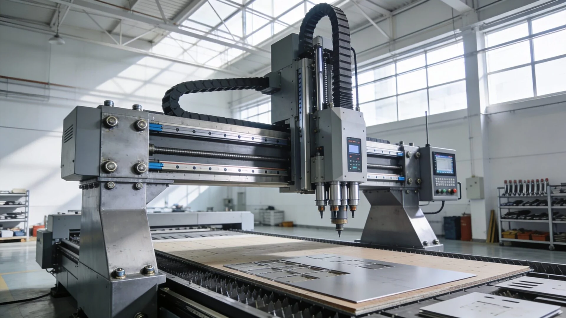 ProMach 5-axis CNC router demonstrating high-precision large format machining capabilities